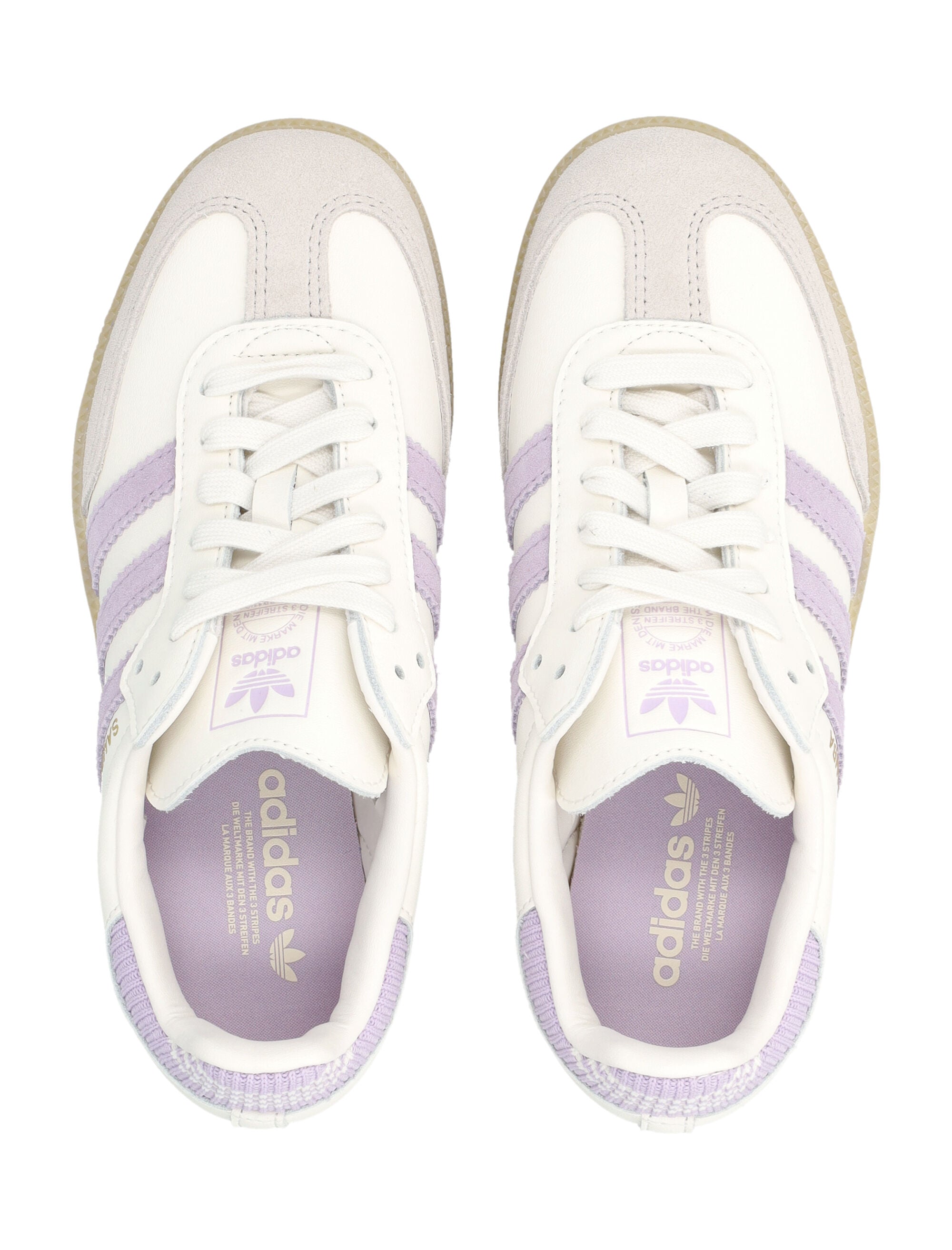 adidas Originals Samba OG kids shoes White/lilac Upper Sneaker