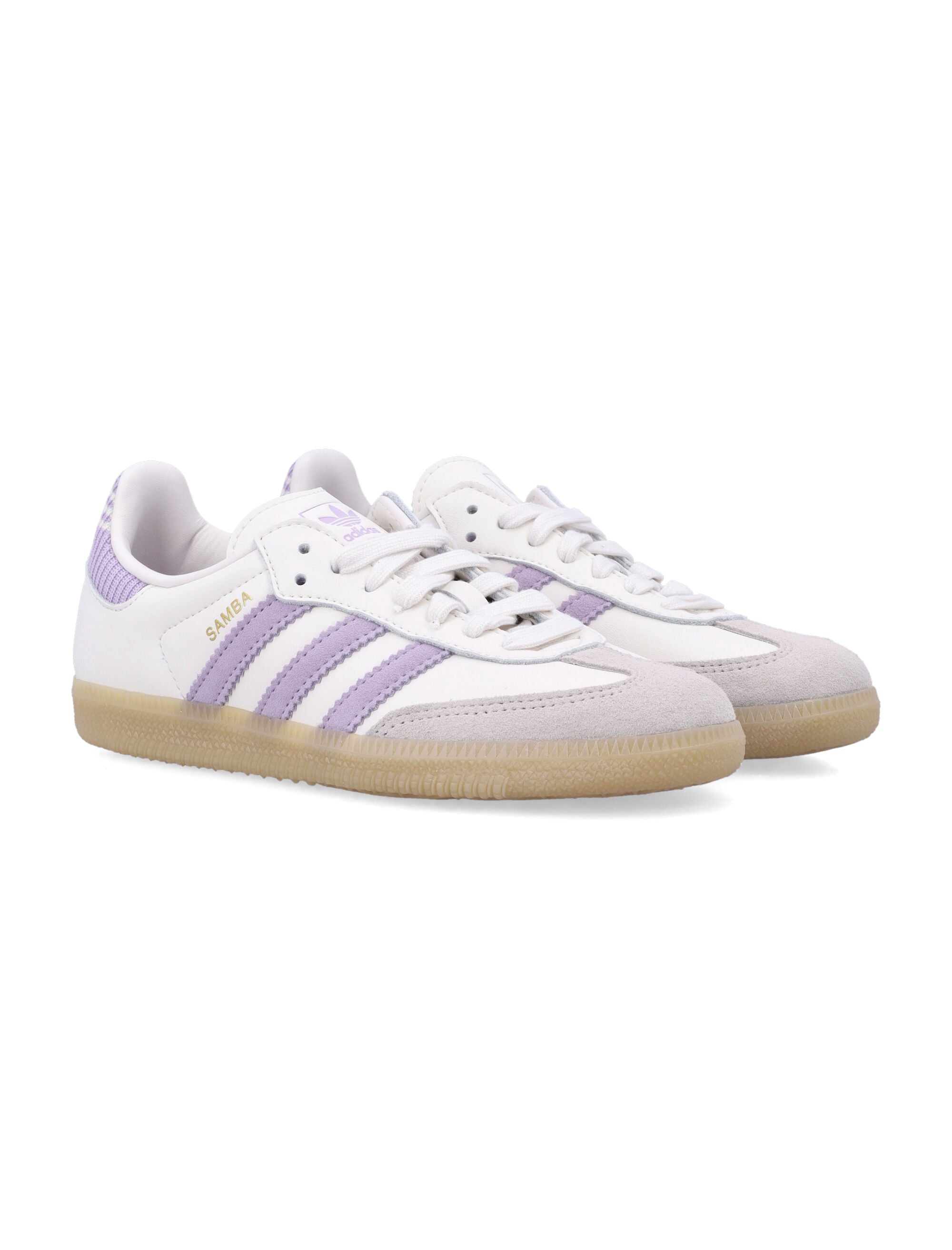 adidas Originals Samba OG kids shoes White/lilac Upper Sneaker