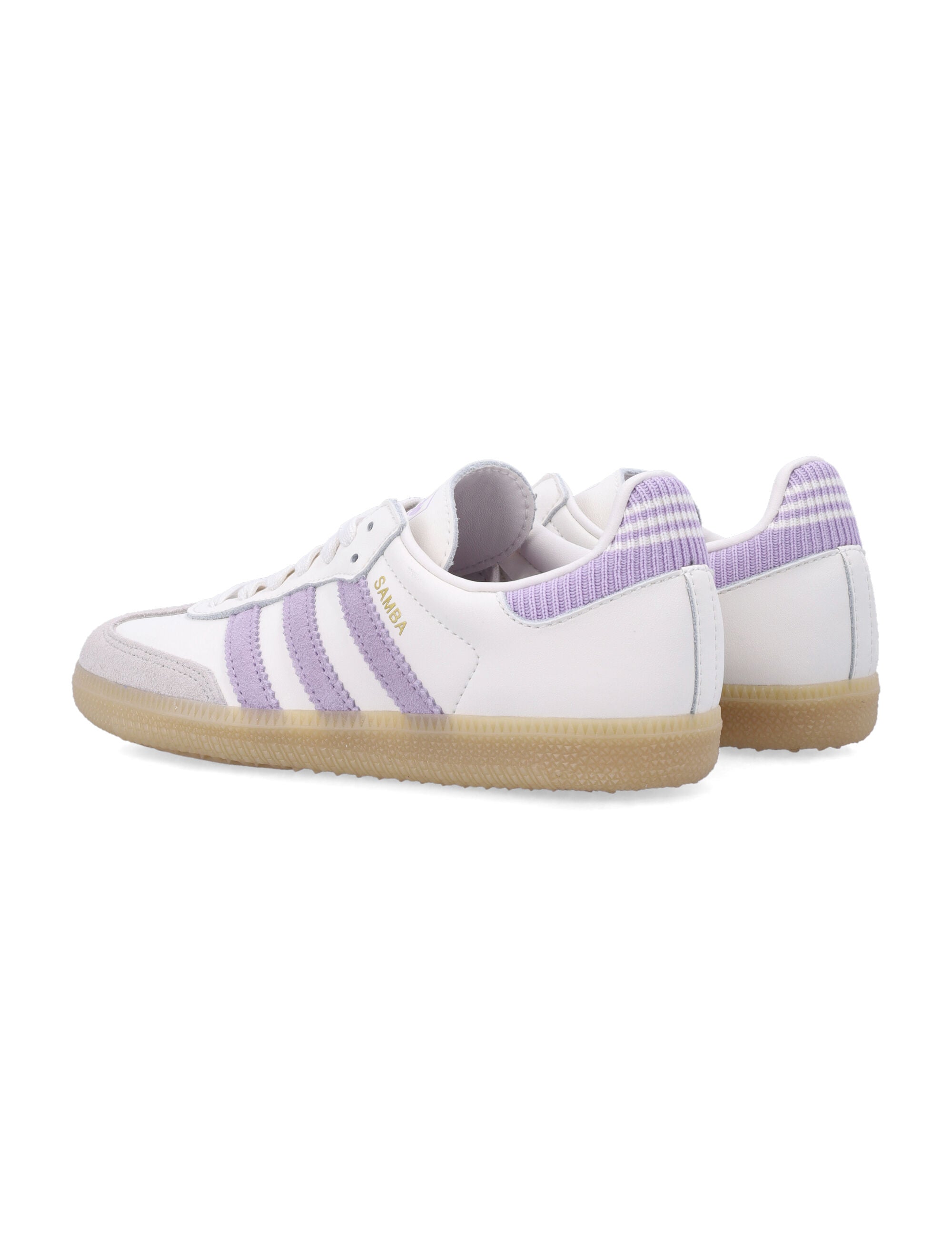 adidas Originals Samba OG kids shoes White/lilac Upper Sneaker