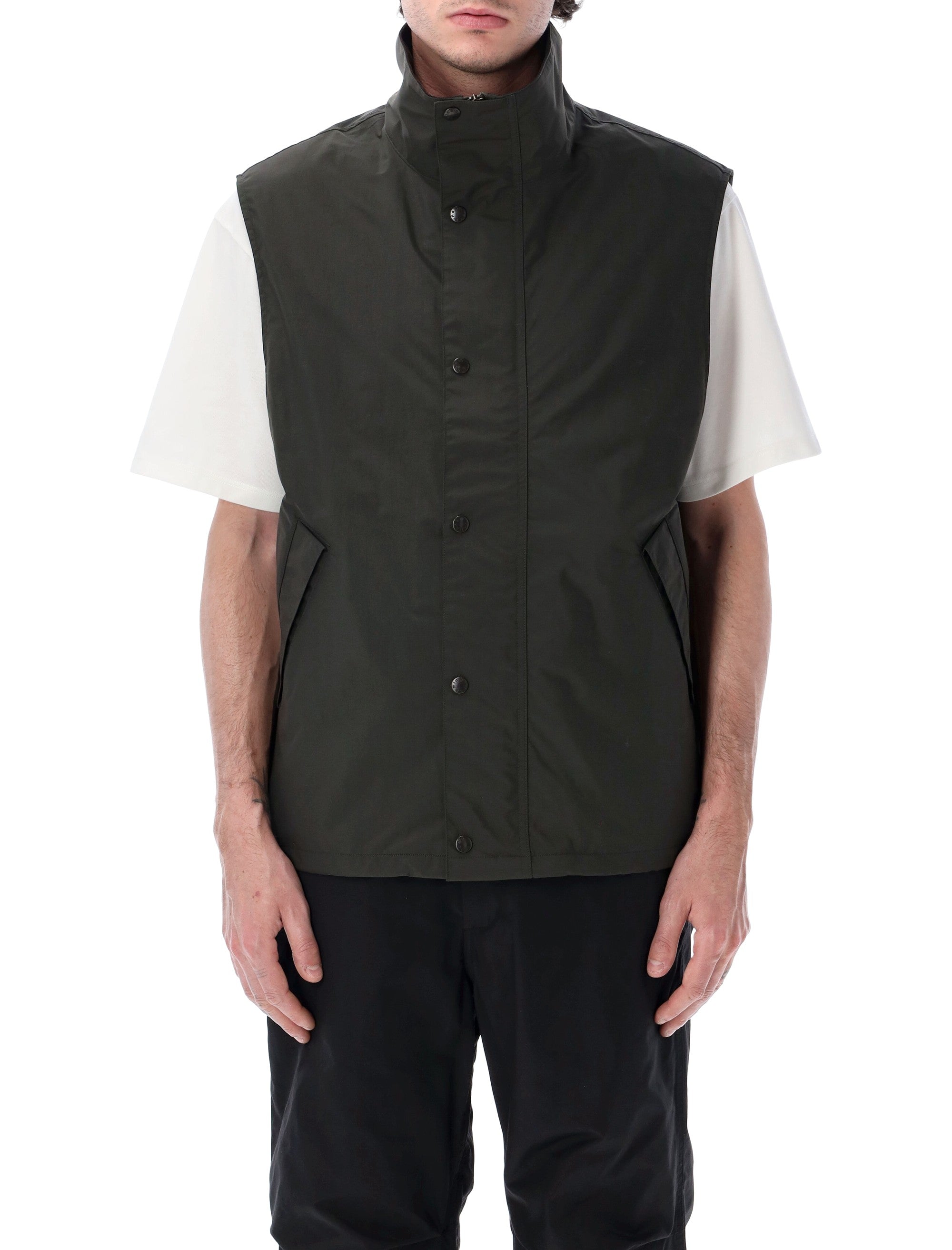 Nanamica Nylon Field Vest Dark Olive
