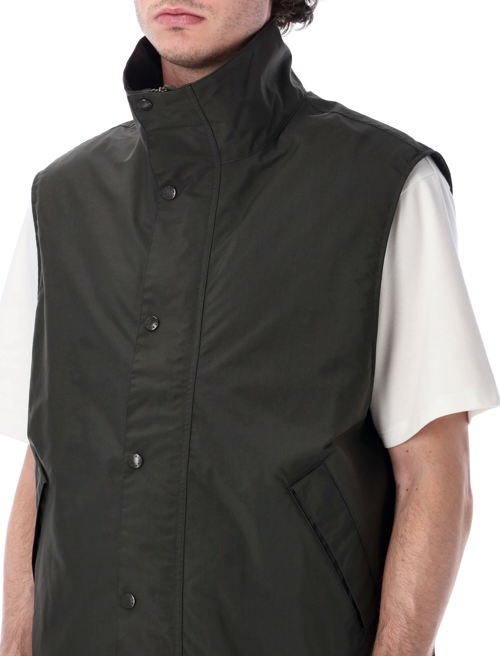 Nanamica Nylon Field Vest Dark Olive