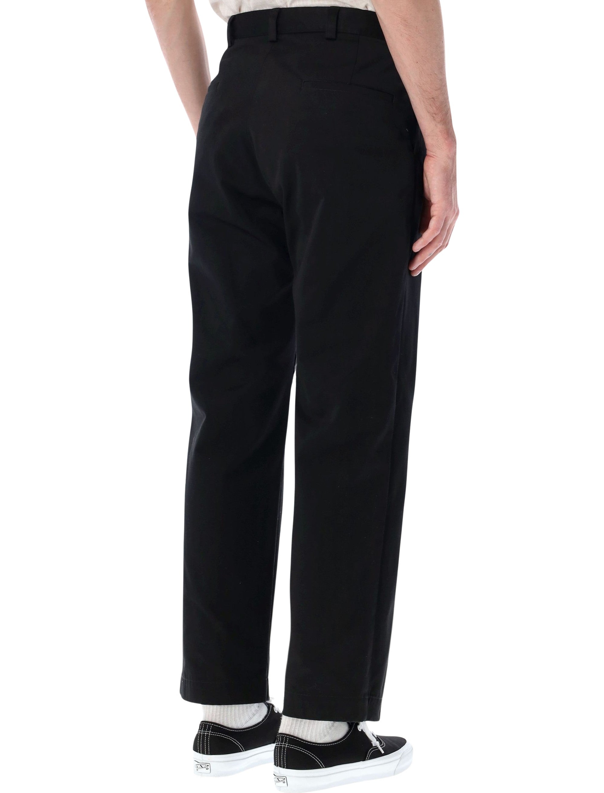 Nanamica Straight-Leg Chino Pants Black Cotton