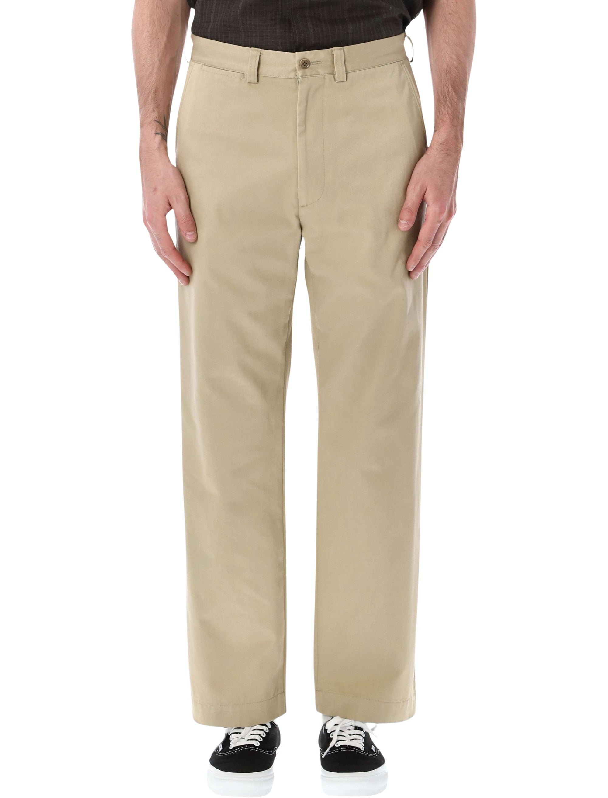 Nanamica Straight-Leg Chino Pants Khaki Cotton