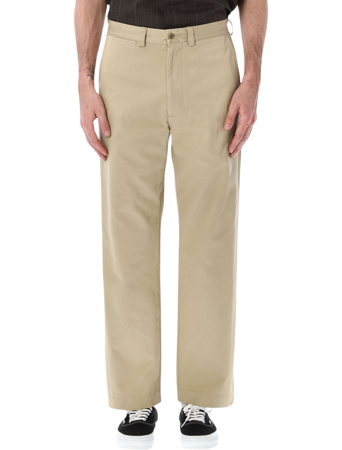 Nanamica Straight-Leg Chino Pants Khaki Cotton