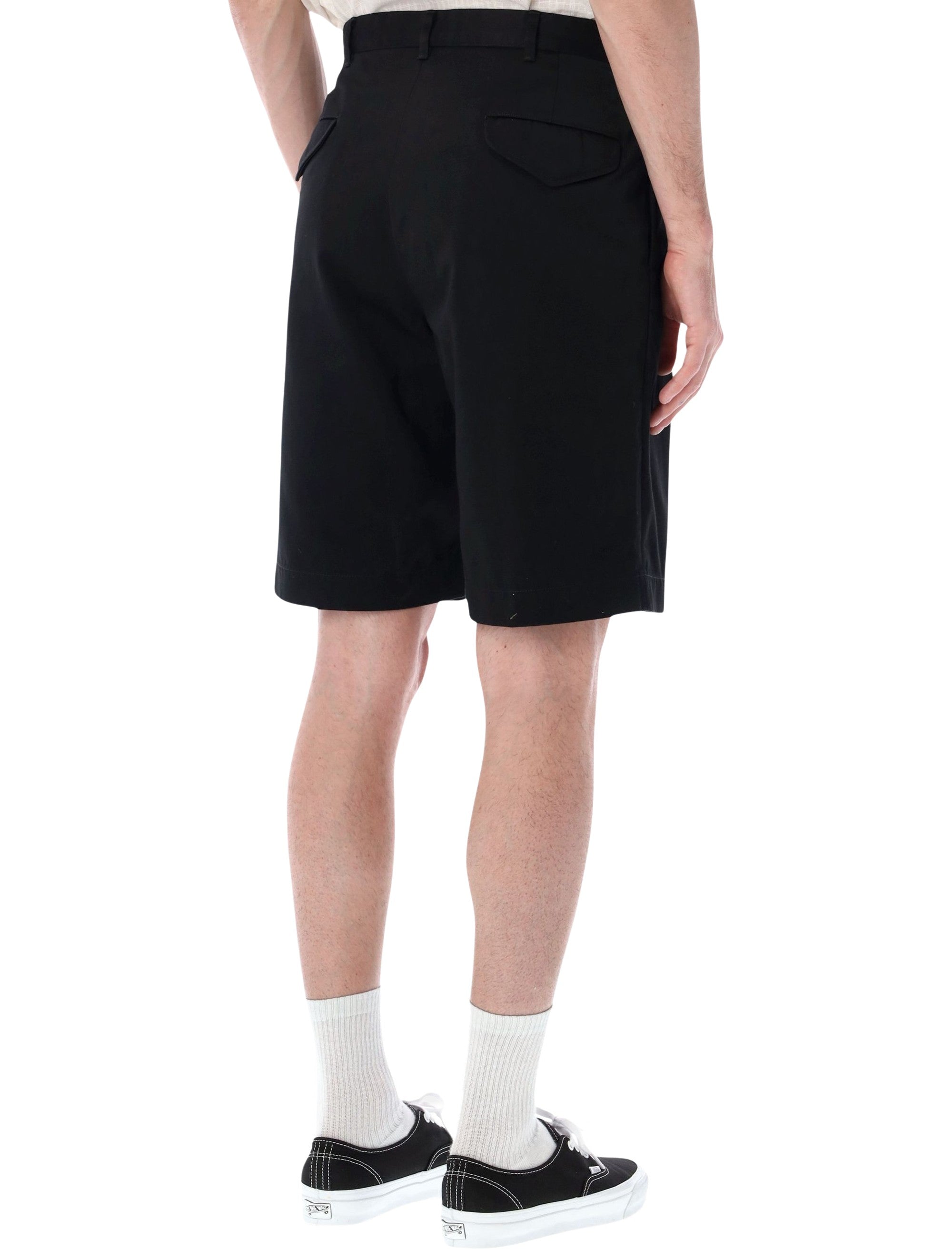 Nanamica Pleated Shorts Black Cotton