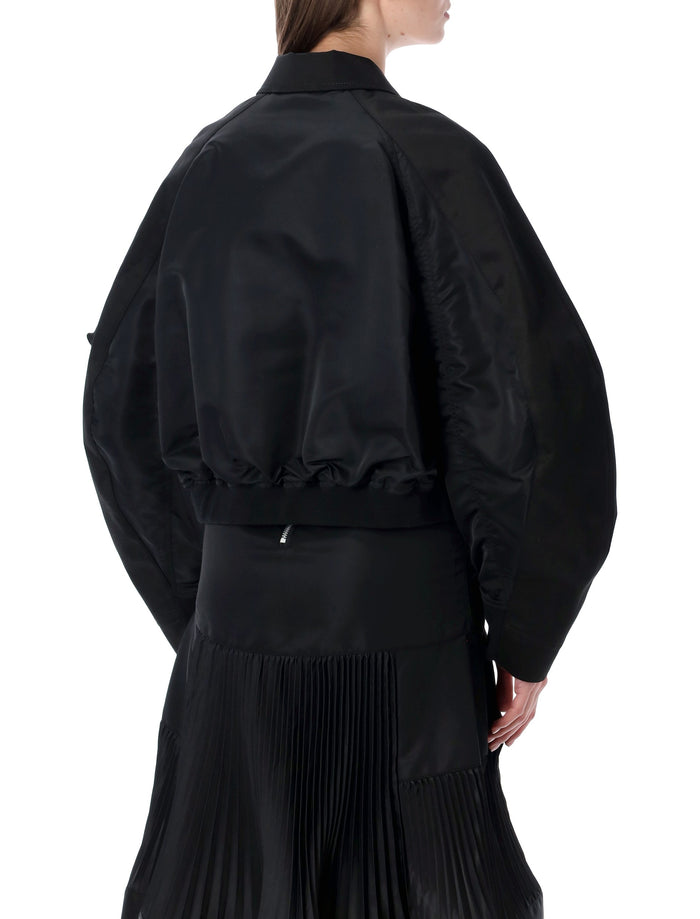 Sacai Chino Nylon Bomber Jacket Black
