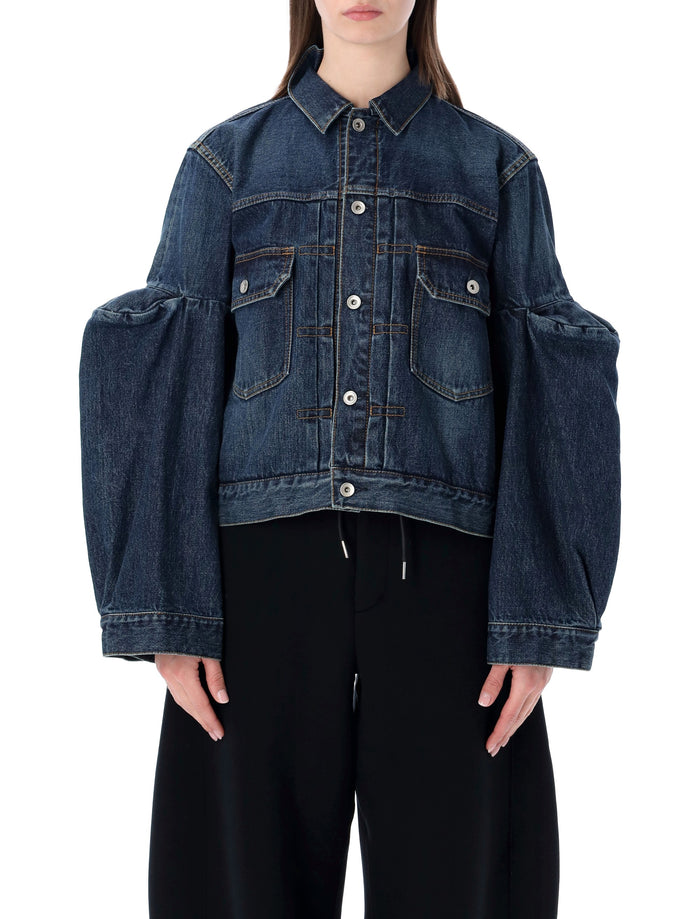 Sacai Denim Jacket Blue Cotton