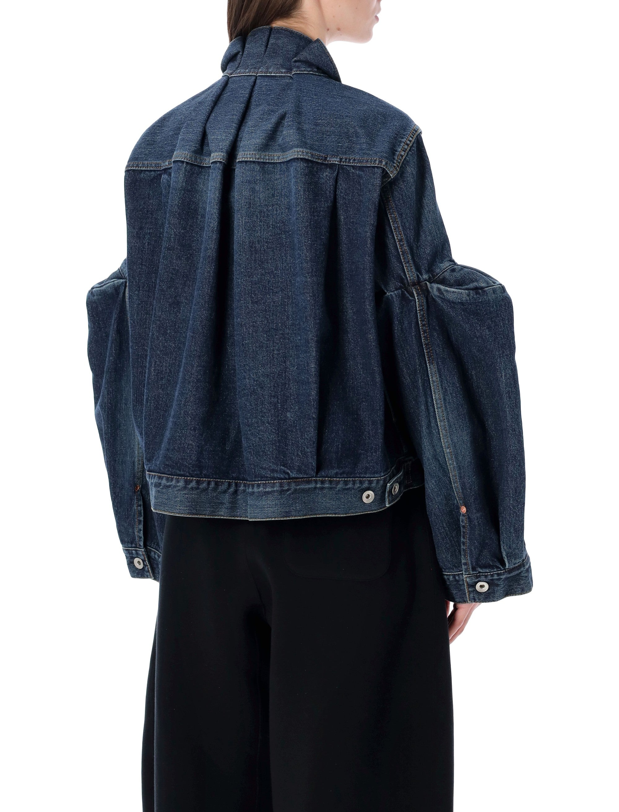 Sacai Denim Jacket Blue Cotton