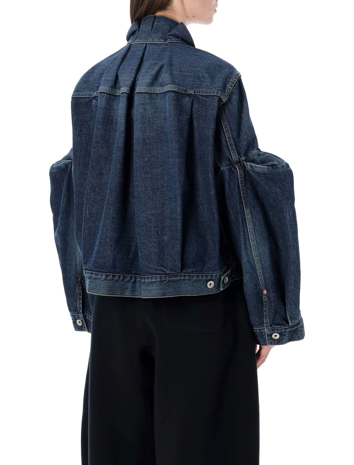 Sacai Denim Jacket Blue Cotton