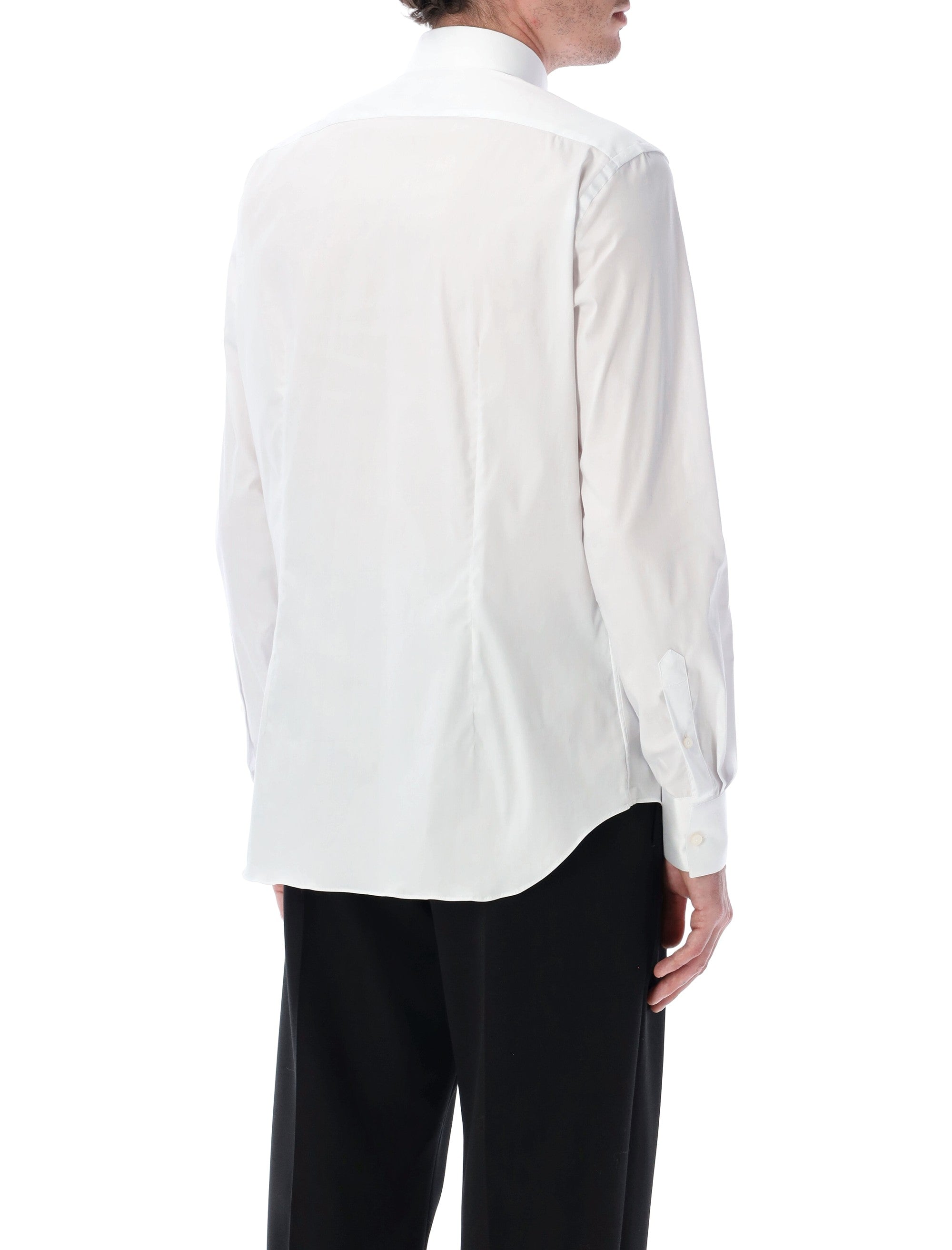 Xacus cotton poplin sartorial shirt White