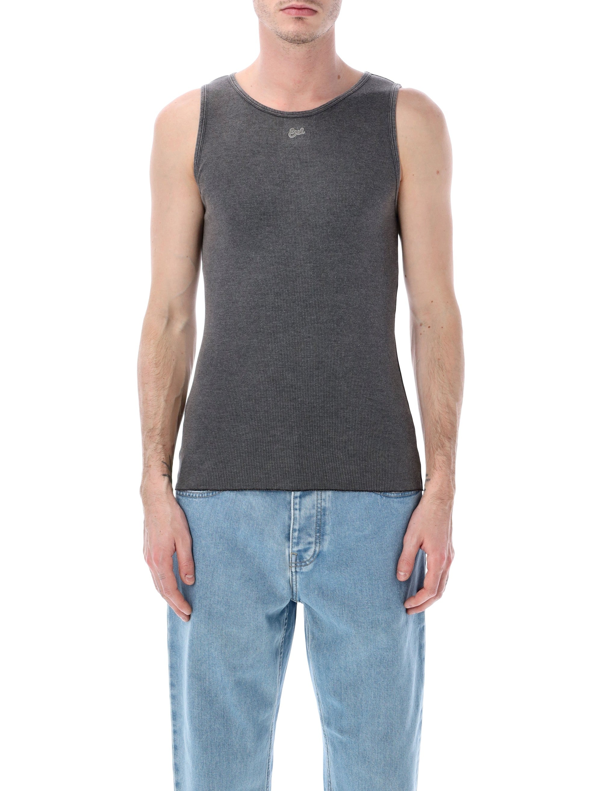 ERL ribbed tank top Faded Black Cotton