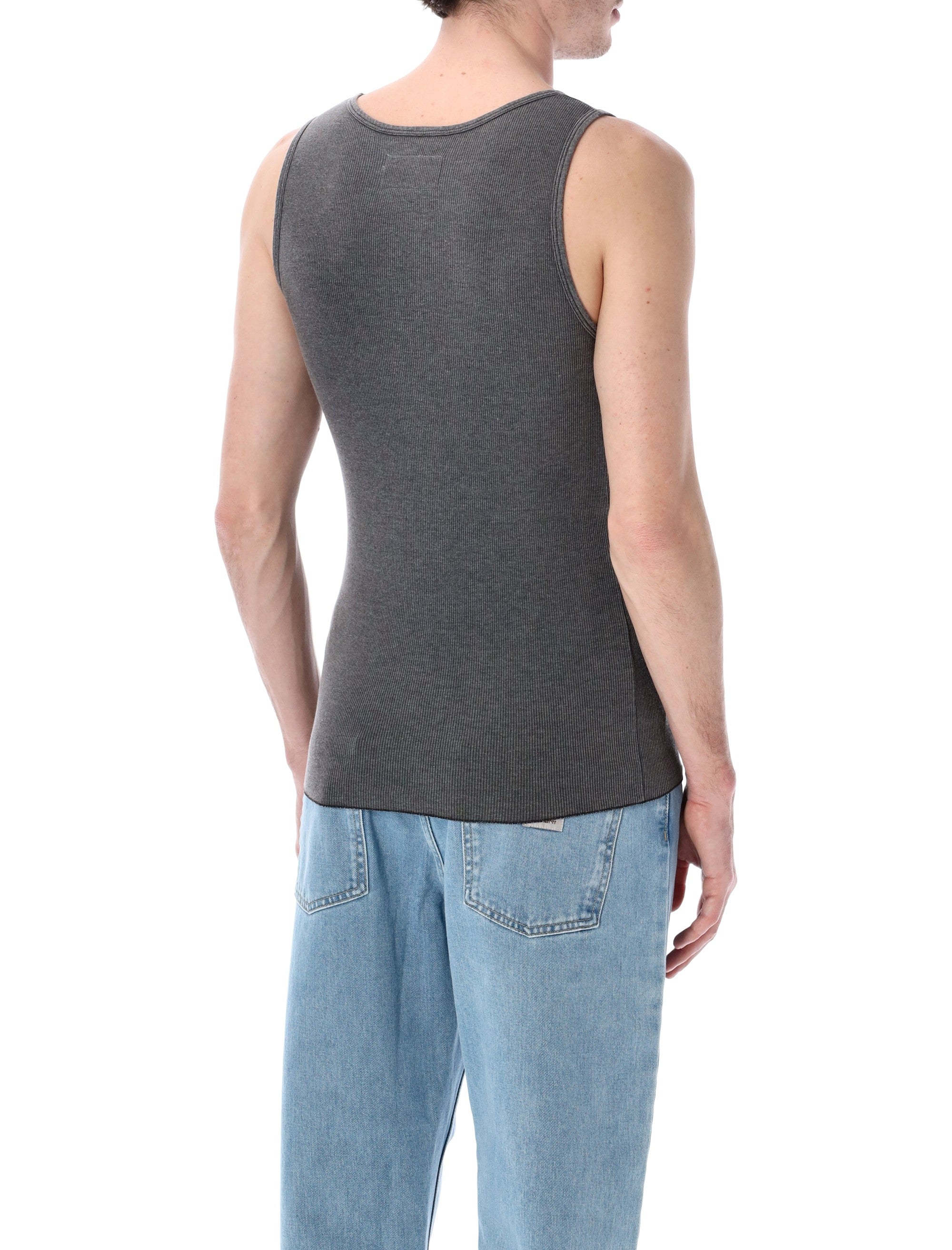 ERL ribbed tank top Faded Black Cotton
