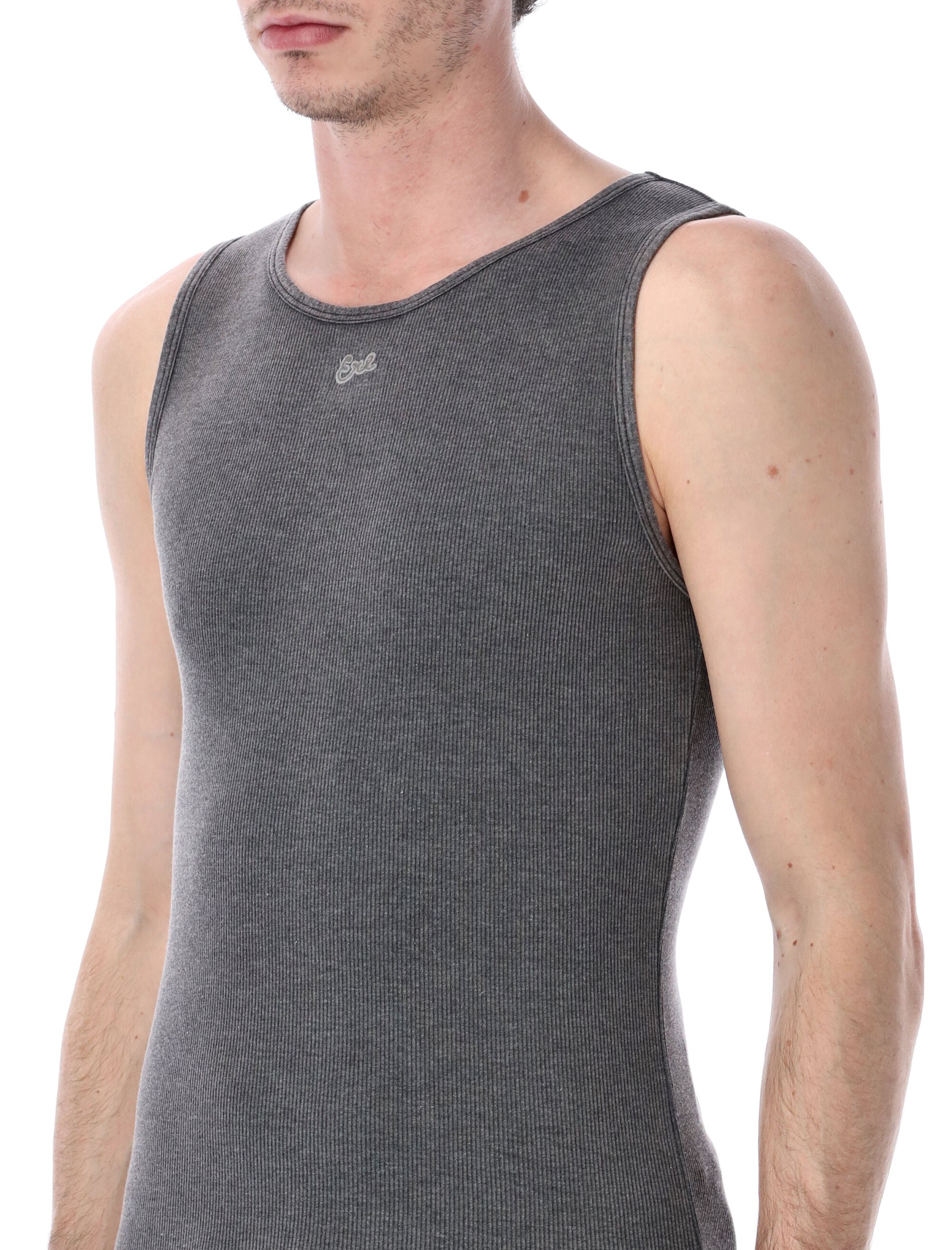 ERL ribbed tank top Faded Black Cotton