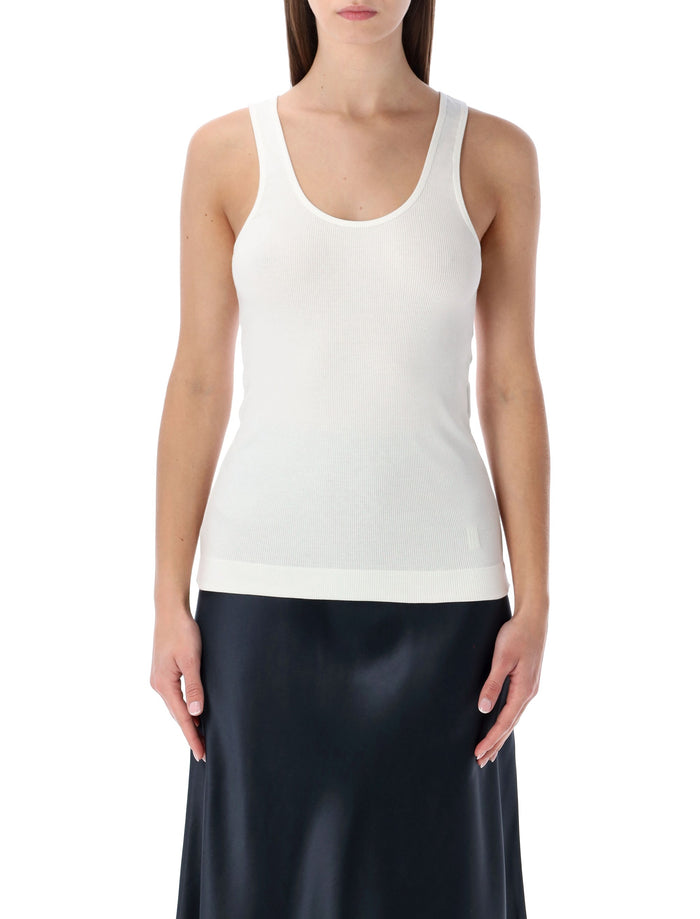 By Malene Birger Anisa ribbed tank White Cotton Organic Top