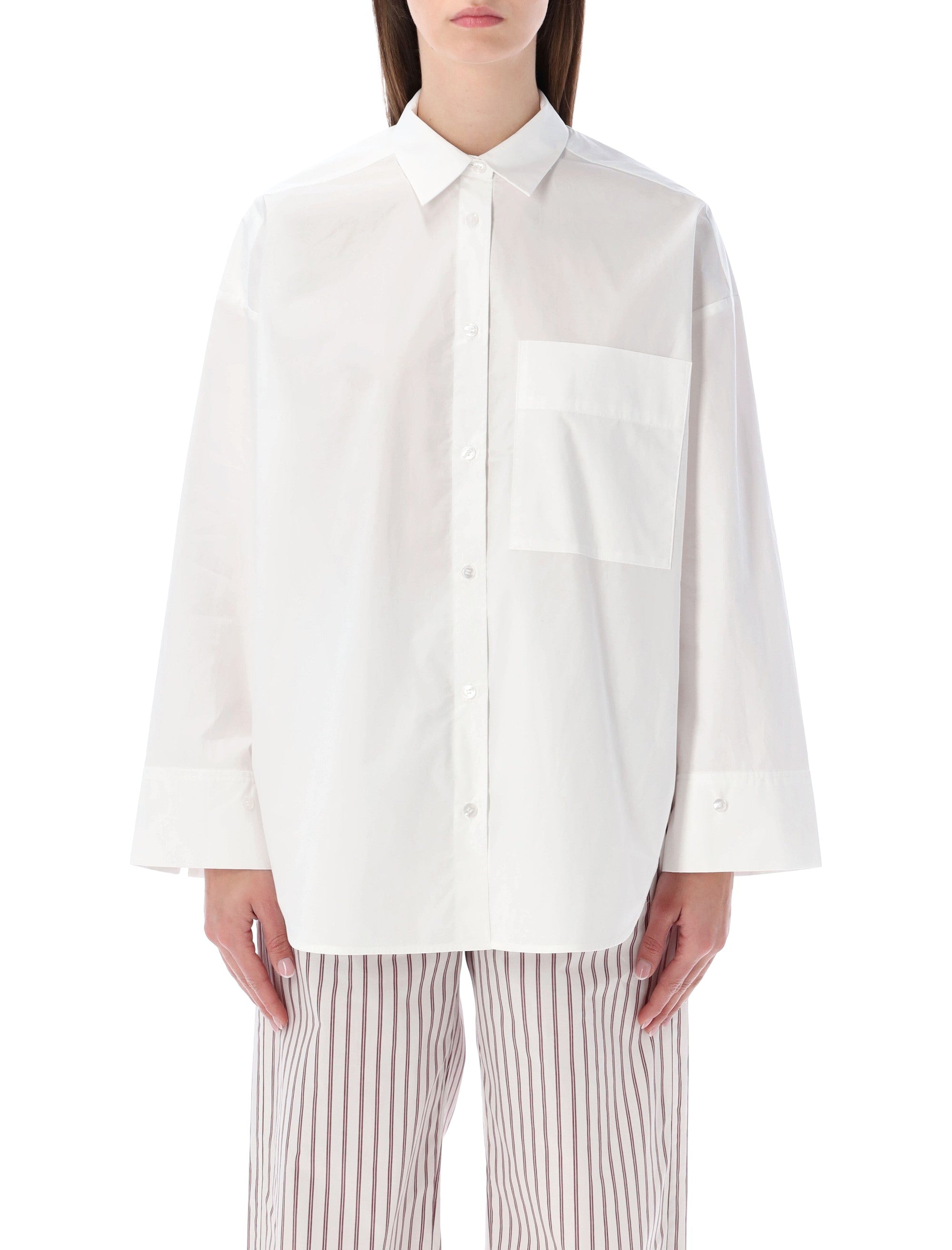 By Malene Birger Derris oversized shirt White Cotton Organic