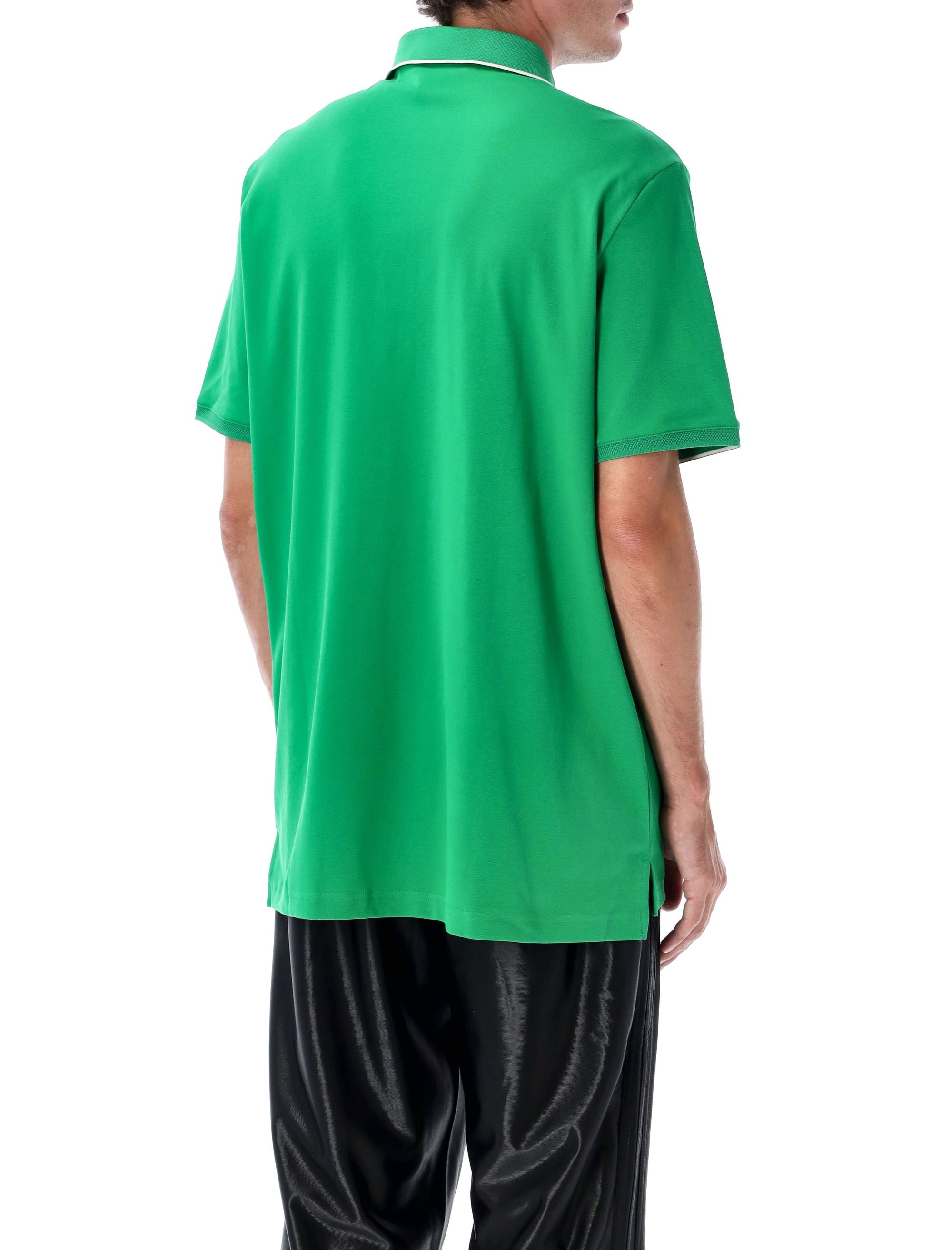 Green Originals Twistknit Trefoil polo shirt Cotton T-shirt
