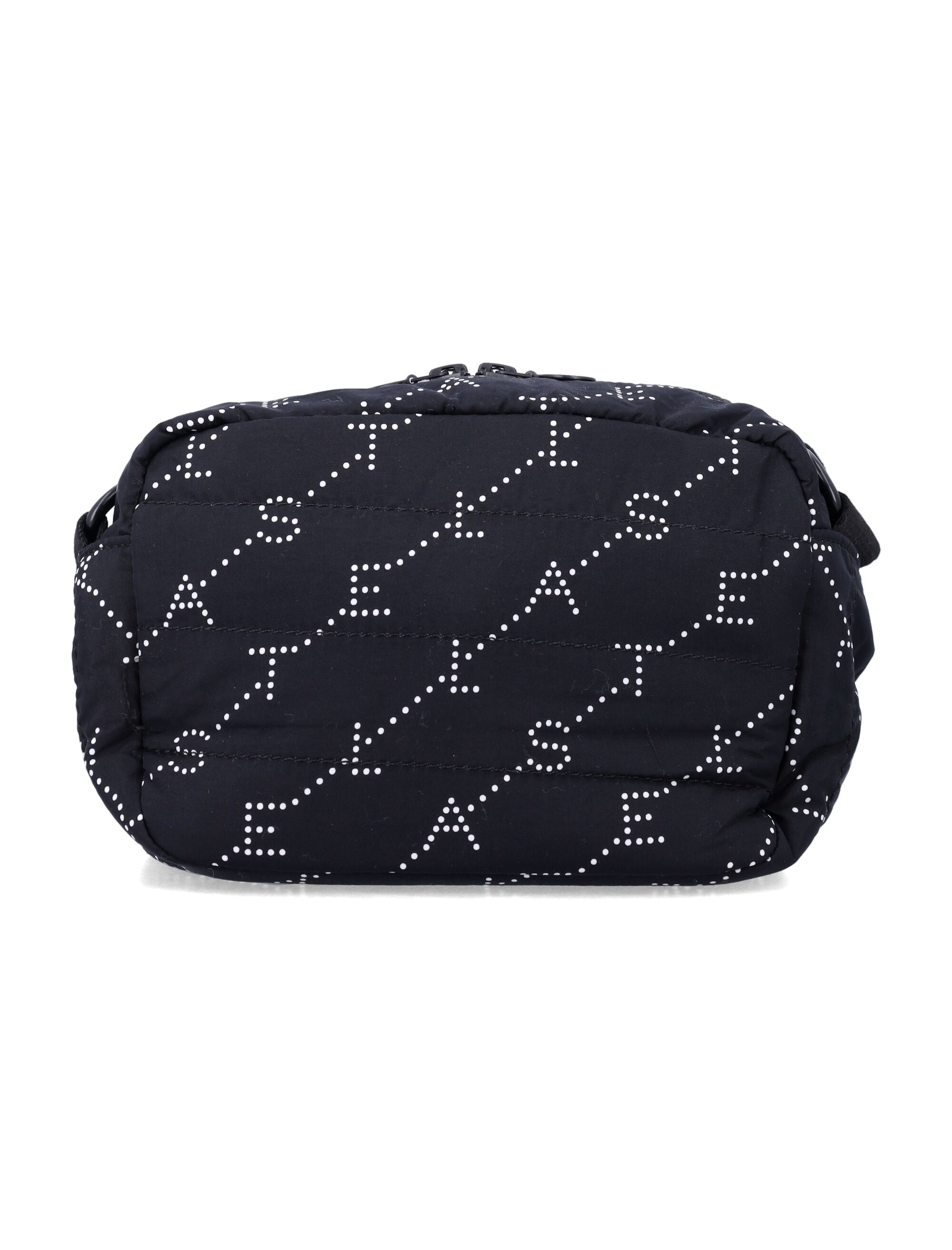 Stella McCartney Kids logo print crossbody bag Black/white Polyamide Shoulder