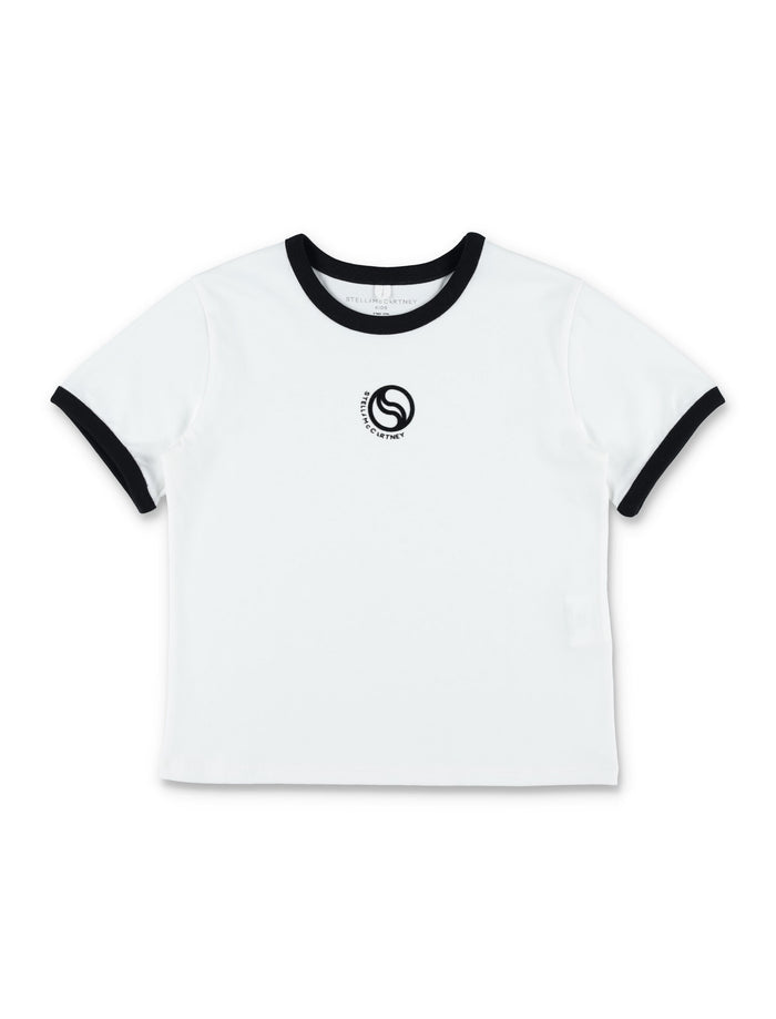 Stella McCartney Kids new logo t-shirt Ivory Cotton
