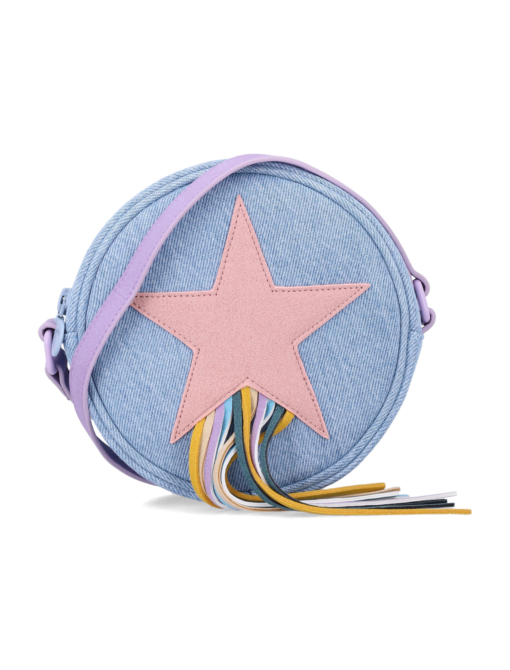 Stella McCartney Kids Star denim crossbody bag Blue Cotton Shoulder