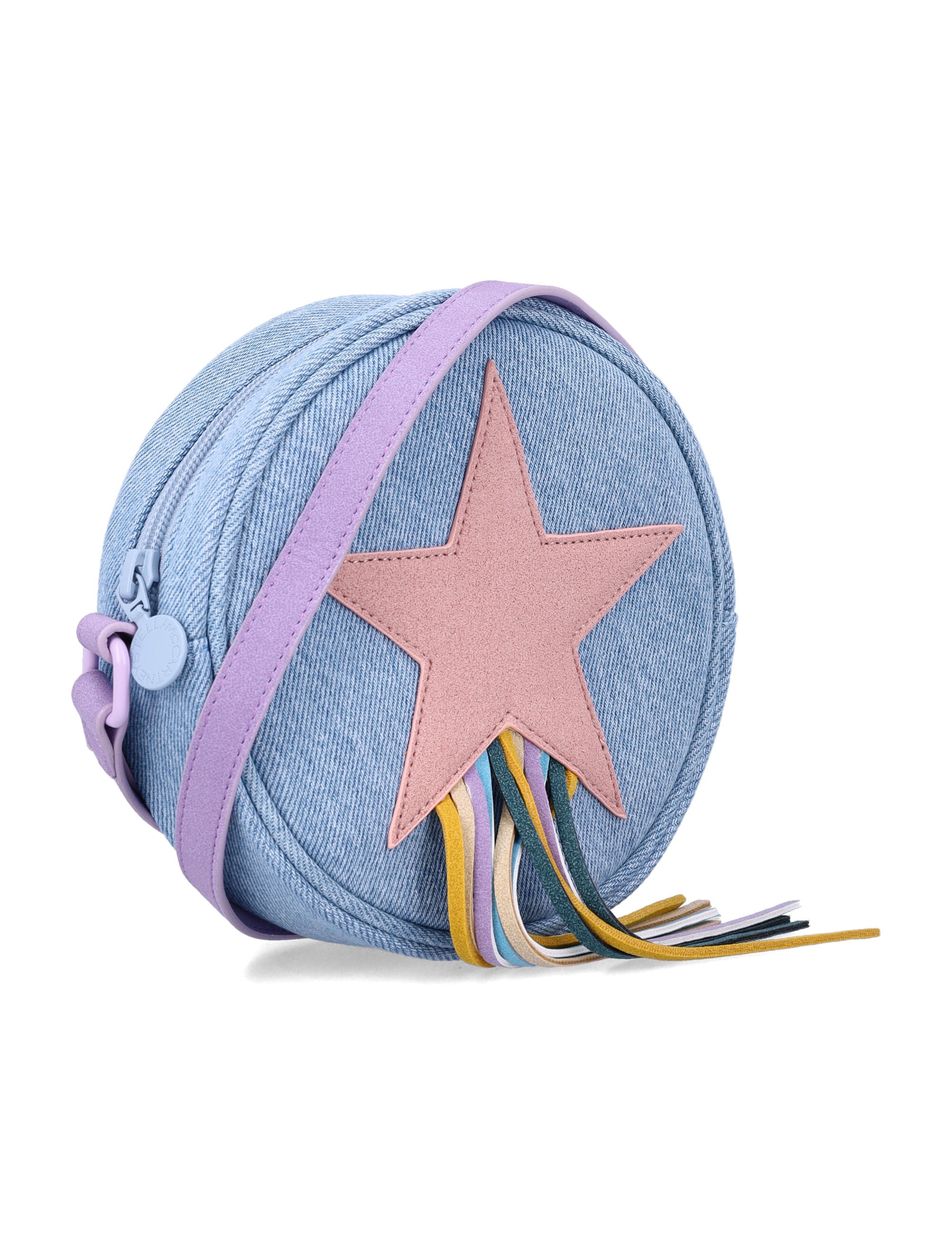 Stella McCartney Kids Star denim crossbody bag Blue Cotton Shoulder
