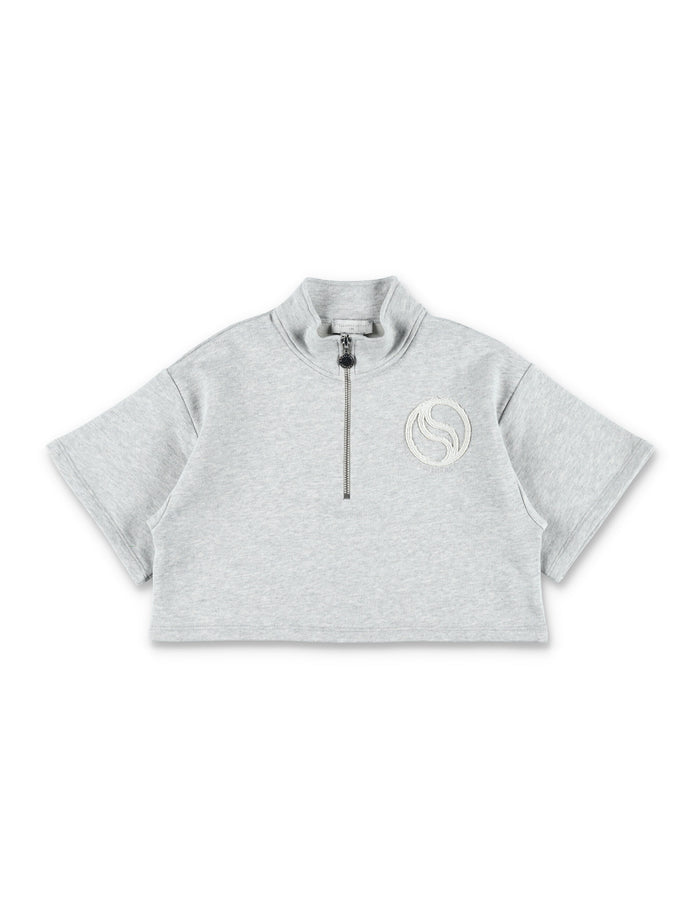 Stella McCartney top and shorts set for kids Grigio Cotton