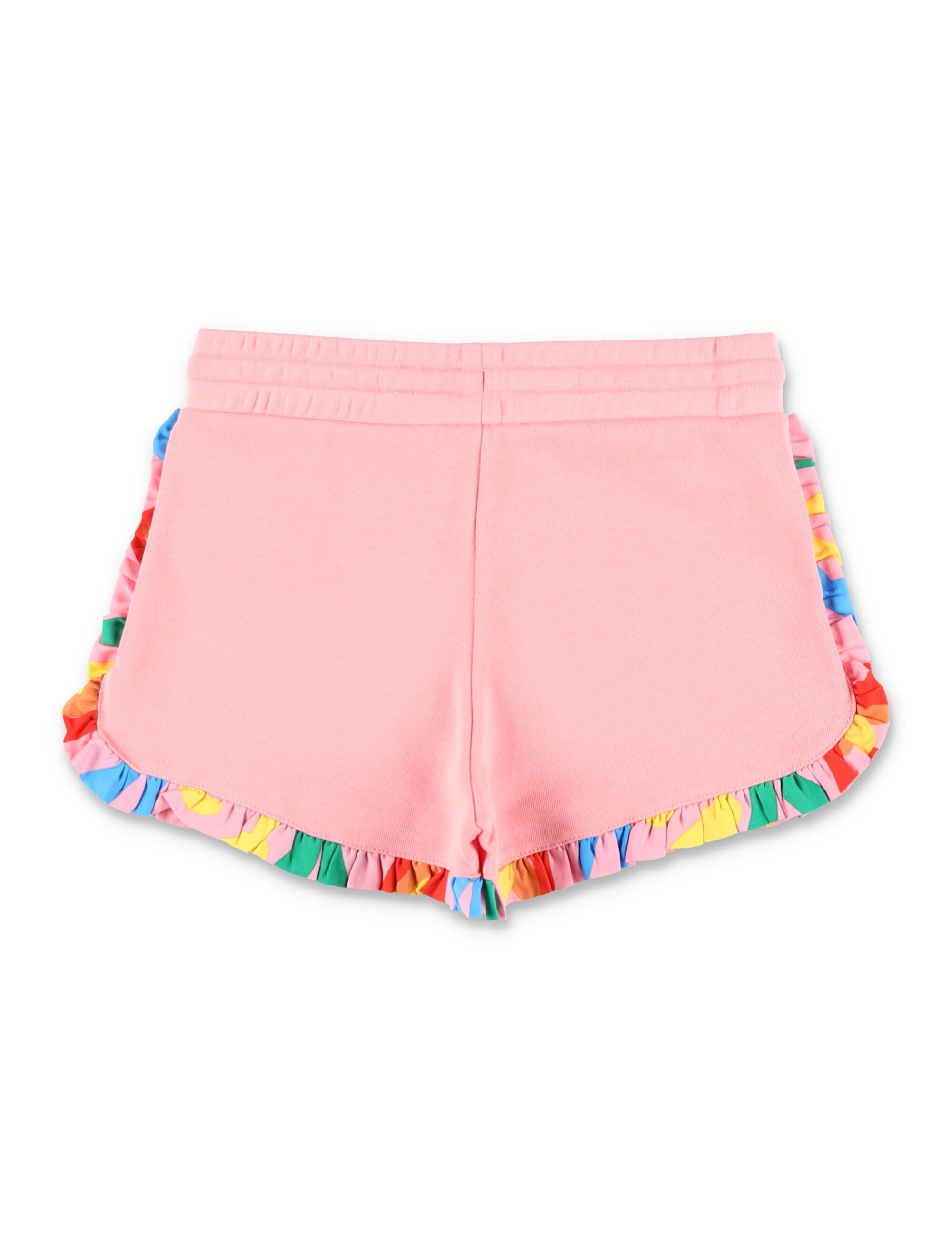 Stella McCartney Kids frill-trim sweatshorts Pink Cotton Short