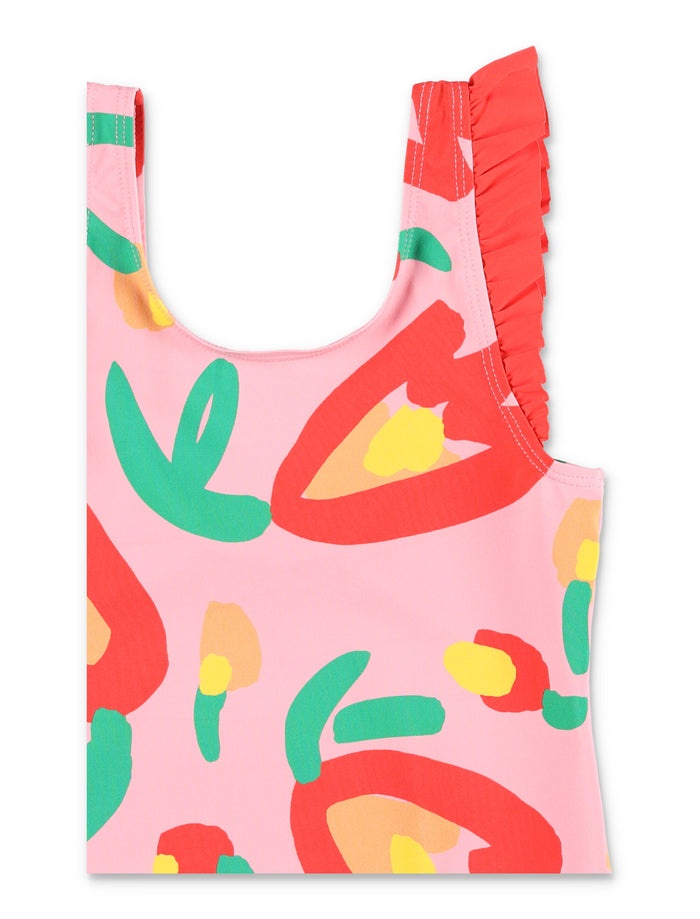 Stella McCartney Kids floral one-piece swimsuit for girls Rosa Polyamide Swimwear