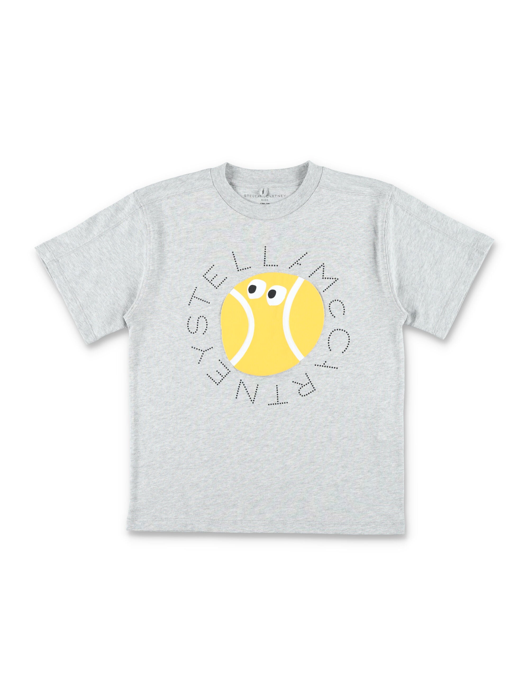 Stella McCartney Kids tennis ball graphic t-shirt for Grigio Cotton Tshirt