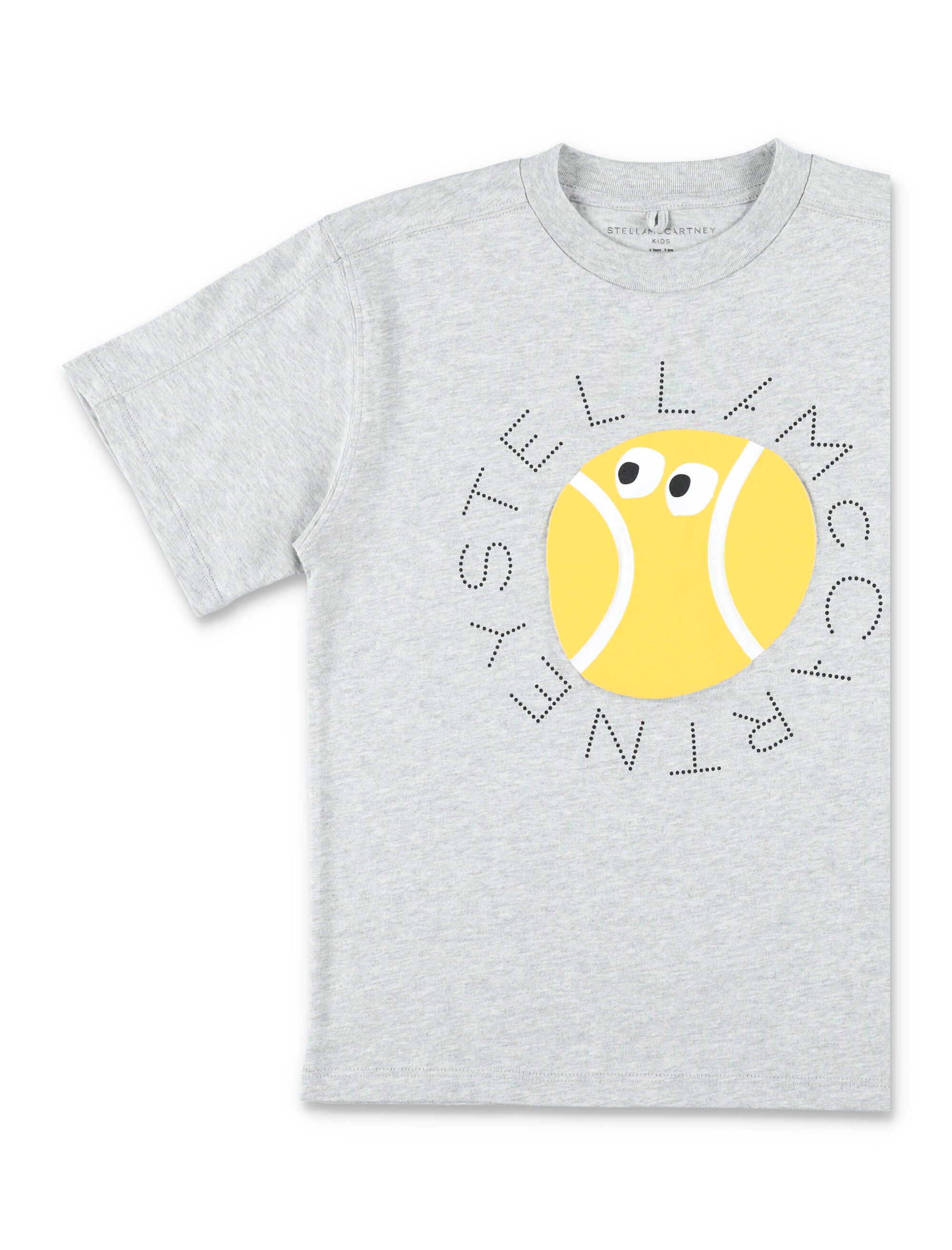 Stella McCartney Kids tennis ball graphic t-shirt for Grigio Cotton Tshirt