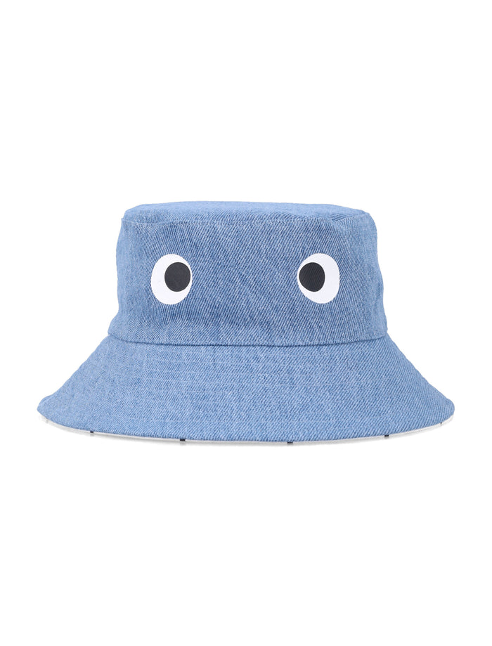 Stella McCartney Kids eye motif bucket hat Light Blue Cotton