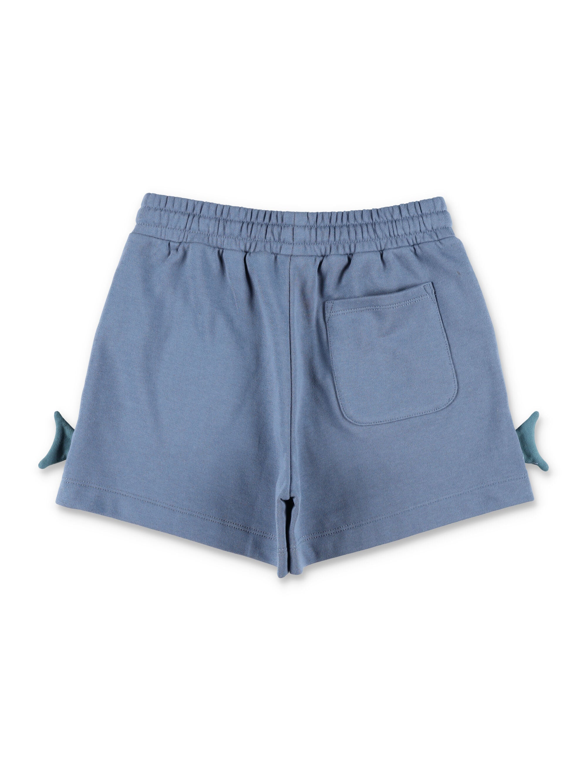 Stella McCartney Kids Whale fleece shorts Blu Cotton
