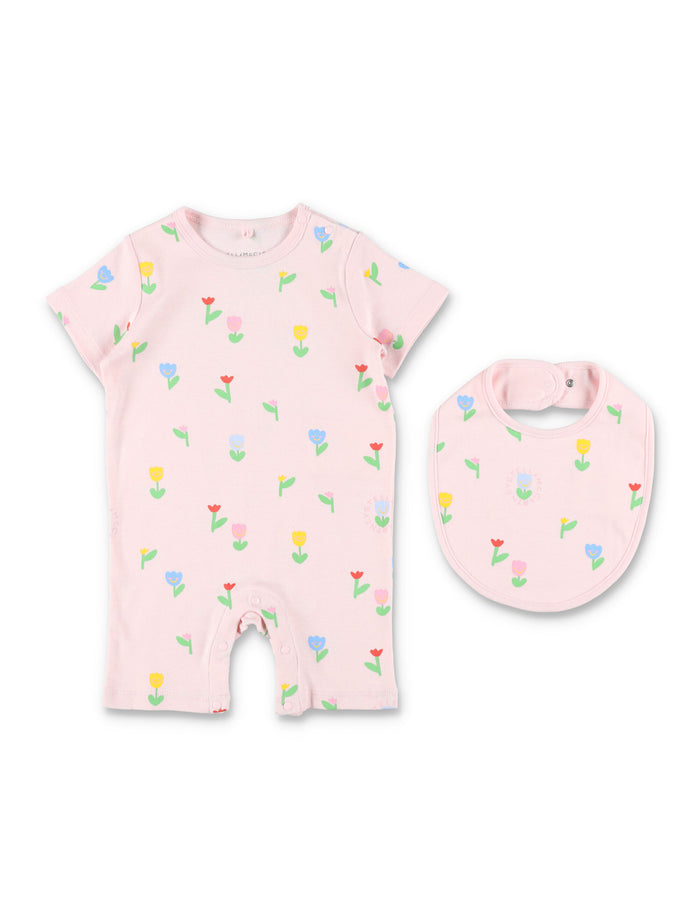 Stella McCartney Kids floral print set for newborn Rosa Cotton