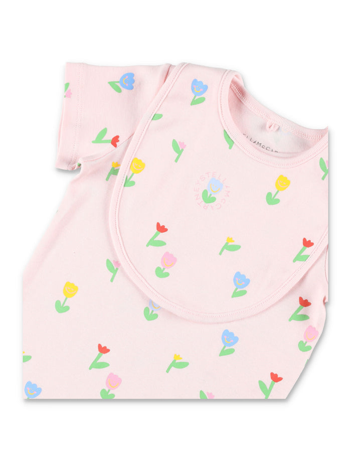 Stella McCartney Kids floral print set for newborn Rosa Cotton