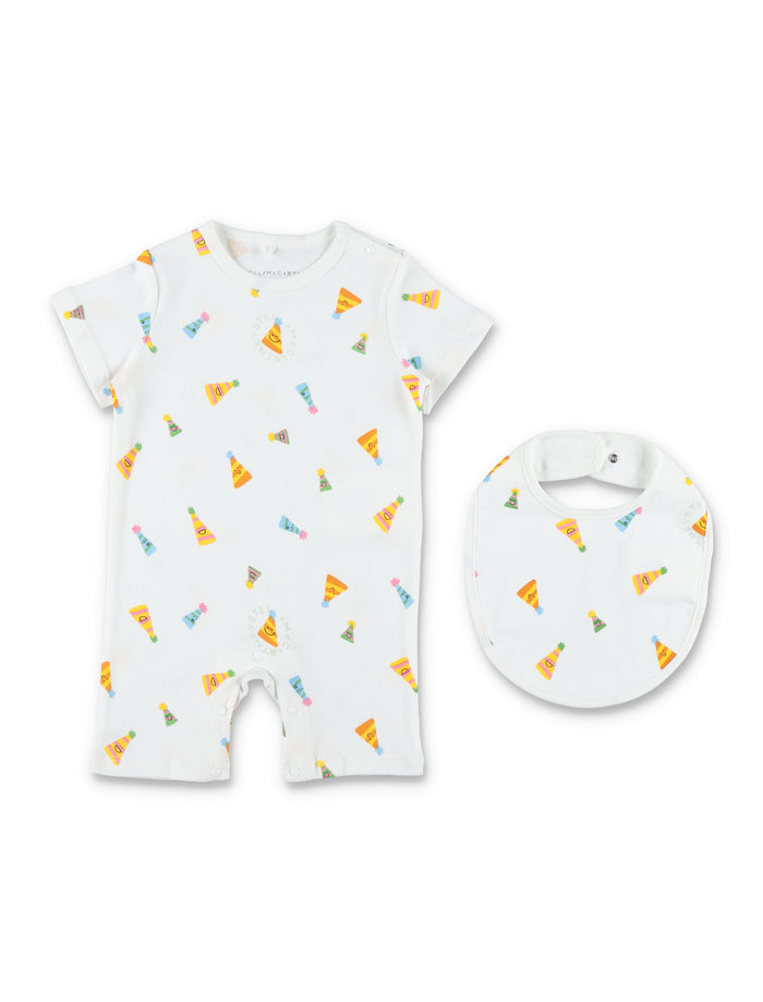 Stella Mccartney Kids Party Hat Gift Set White Cotton