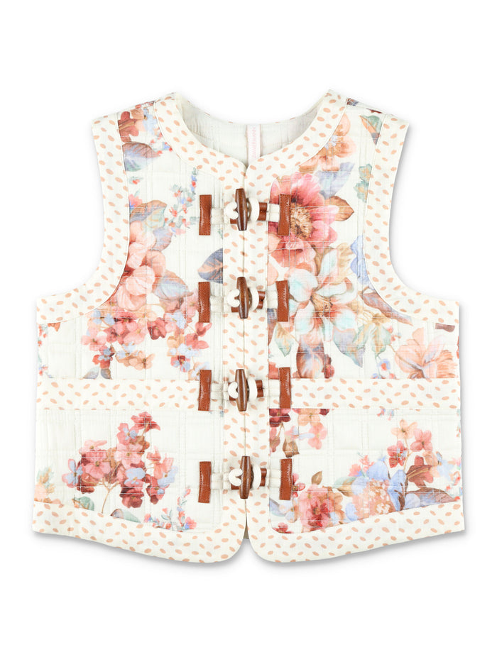 Zimmermann Awaken kids quilted vest Spliced Cotton
