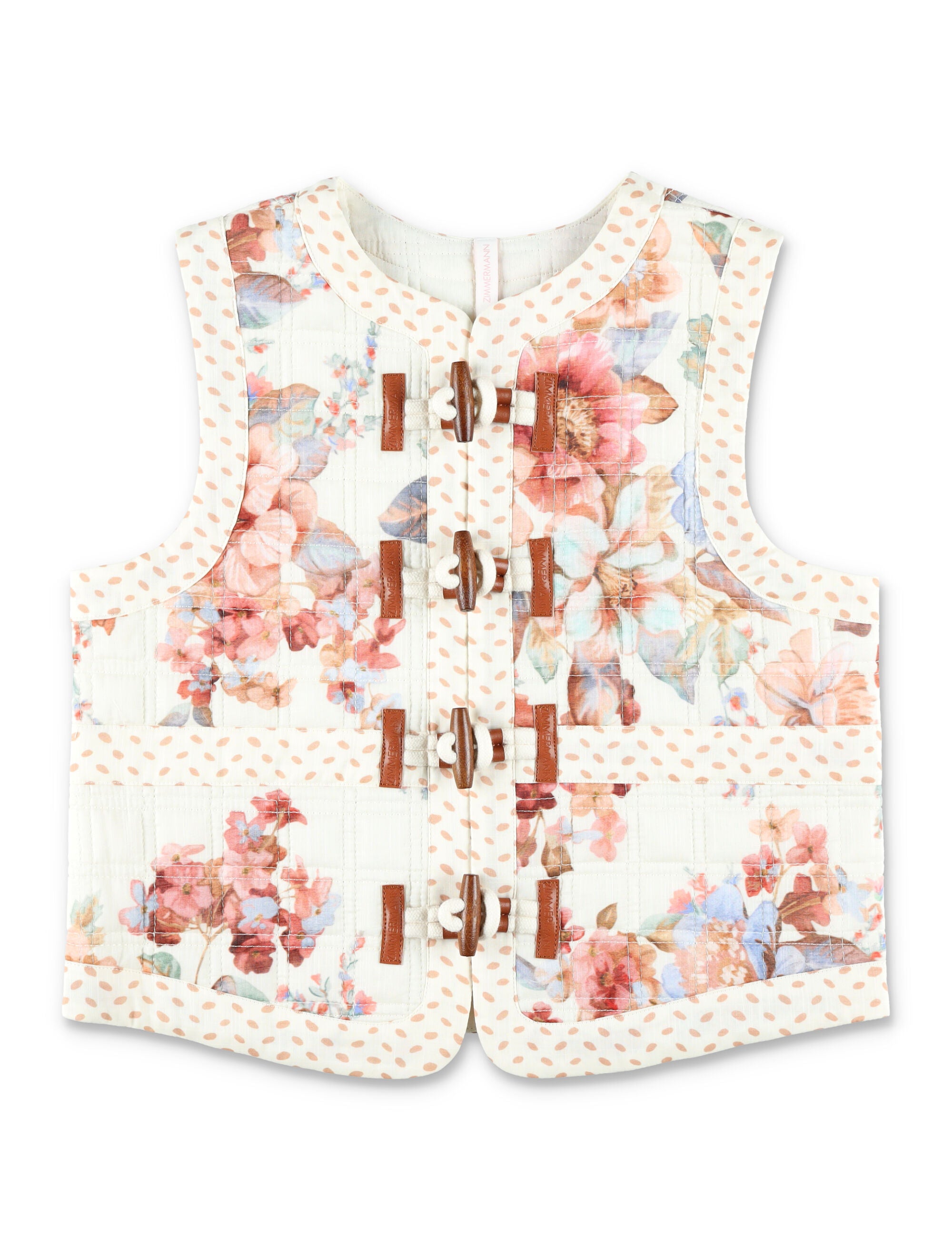 Zimmermann Awaken Kids Quilted Vest Spliced Cotton