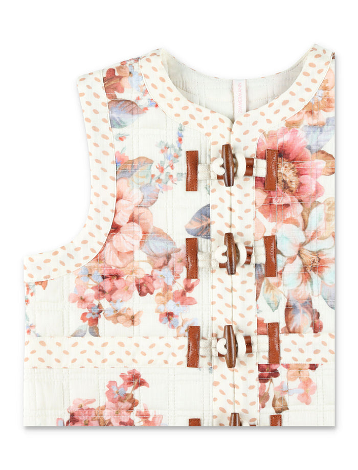 Zimmermann Awaken kids quilted vest Spliced Cotton