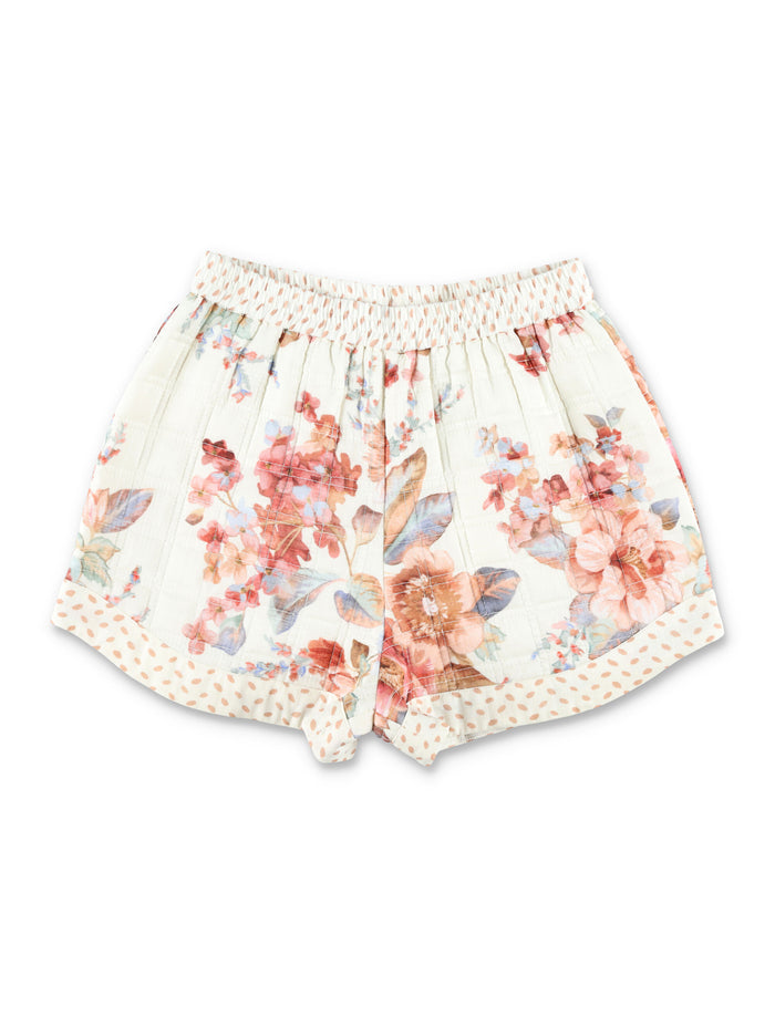 Zimmermann Awaken kids quilted shorts Spliced Cotton