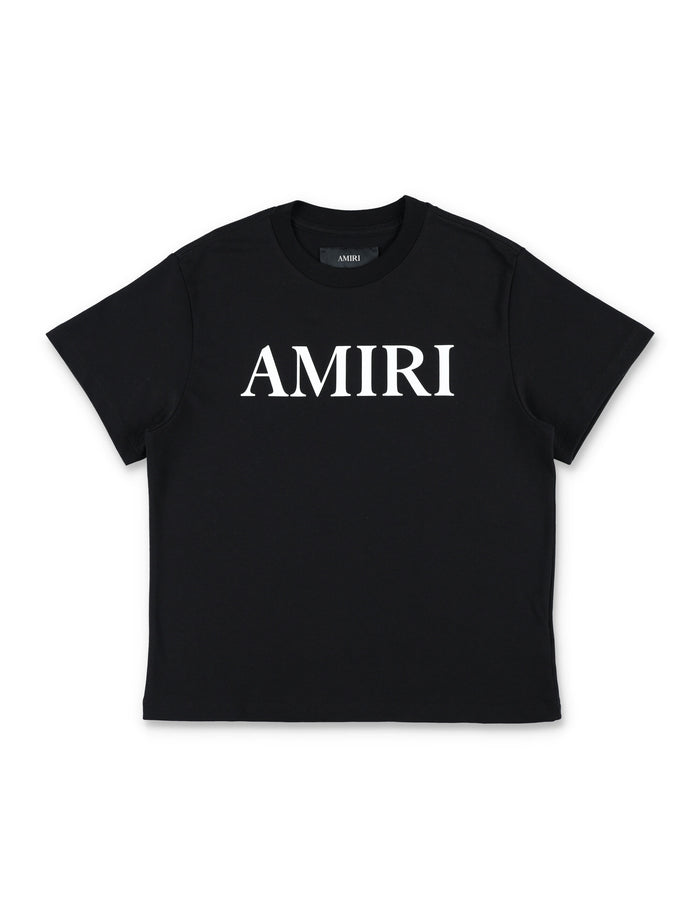 Amiri Kids Logo T-Shirt Black Cotton