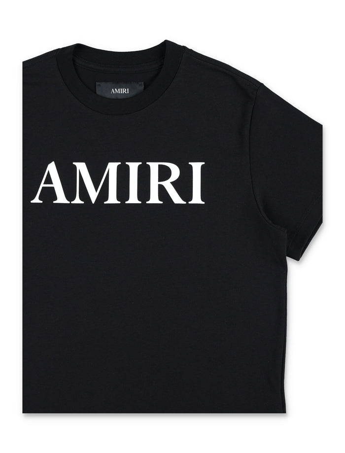 Amiri Kids Logo T-Shirt Black Cotton