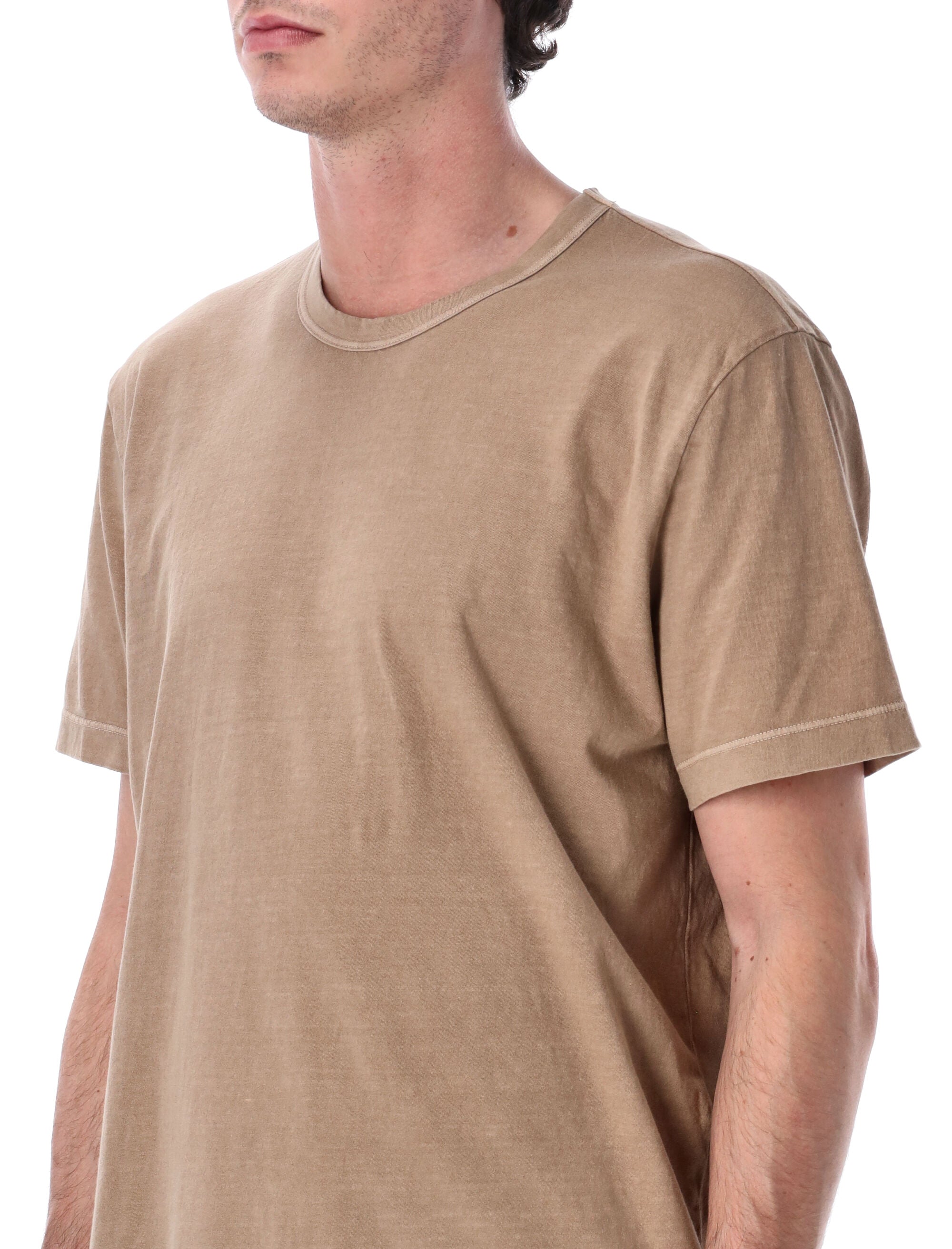 James Perse soft cotton crew tee Coffee Tshirt