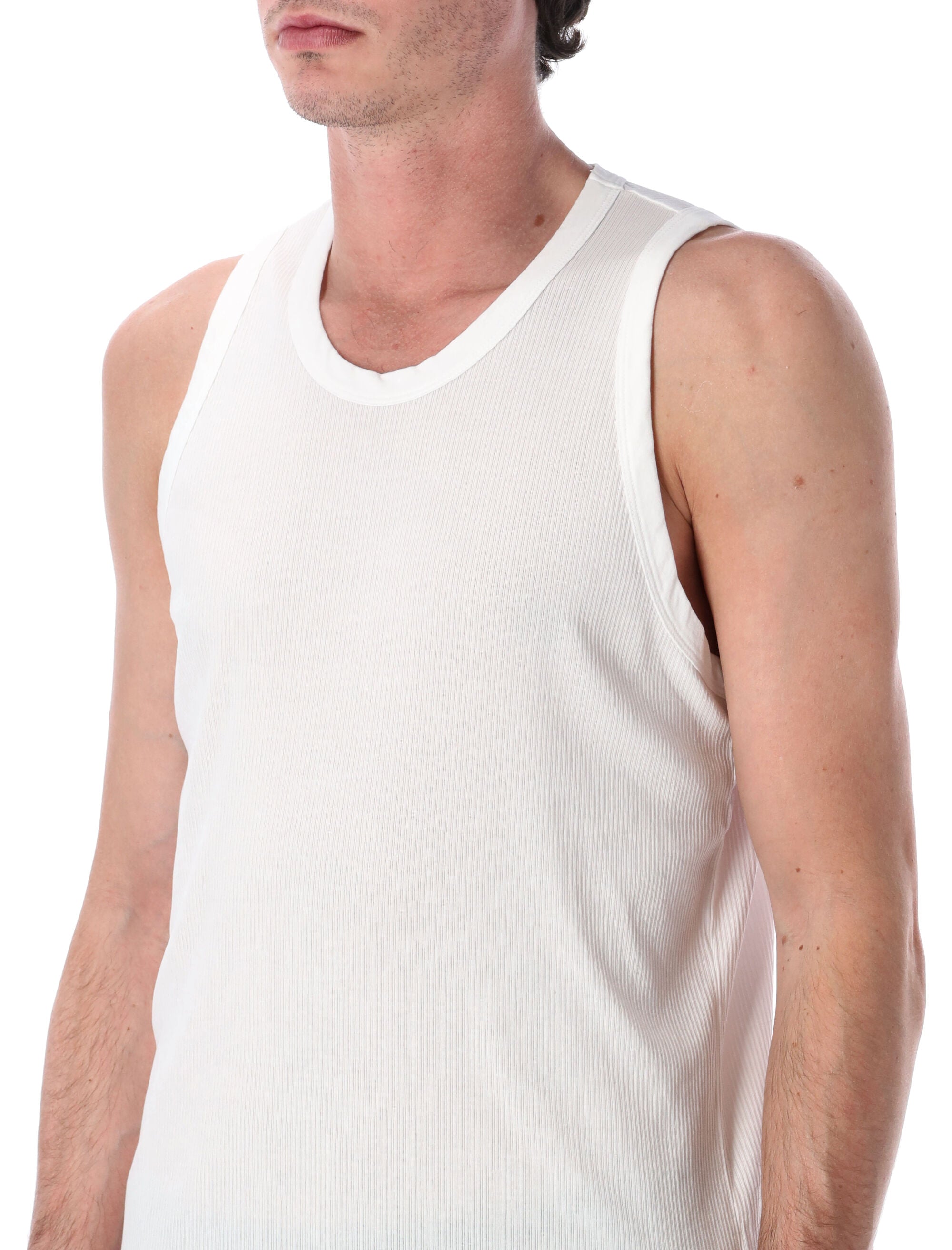 James Perse ribbed cotton tank White Supima Top