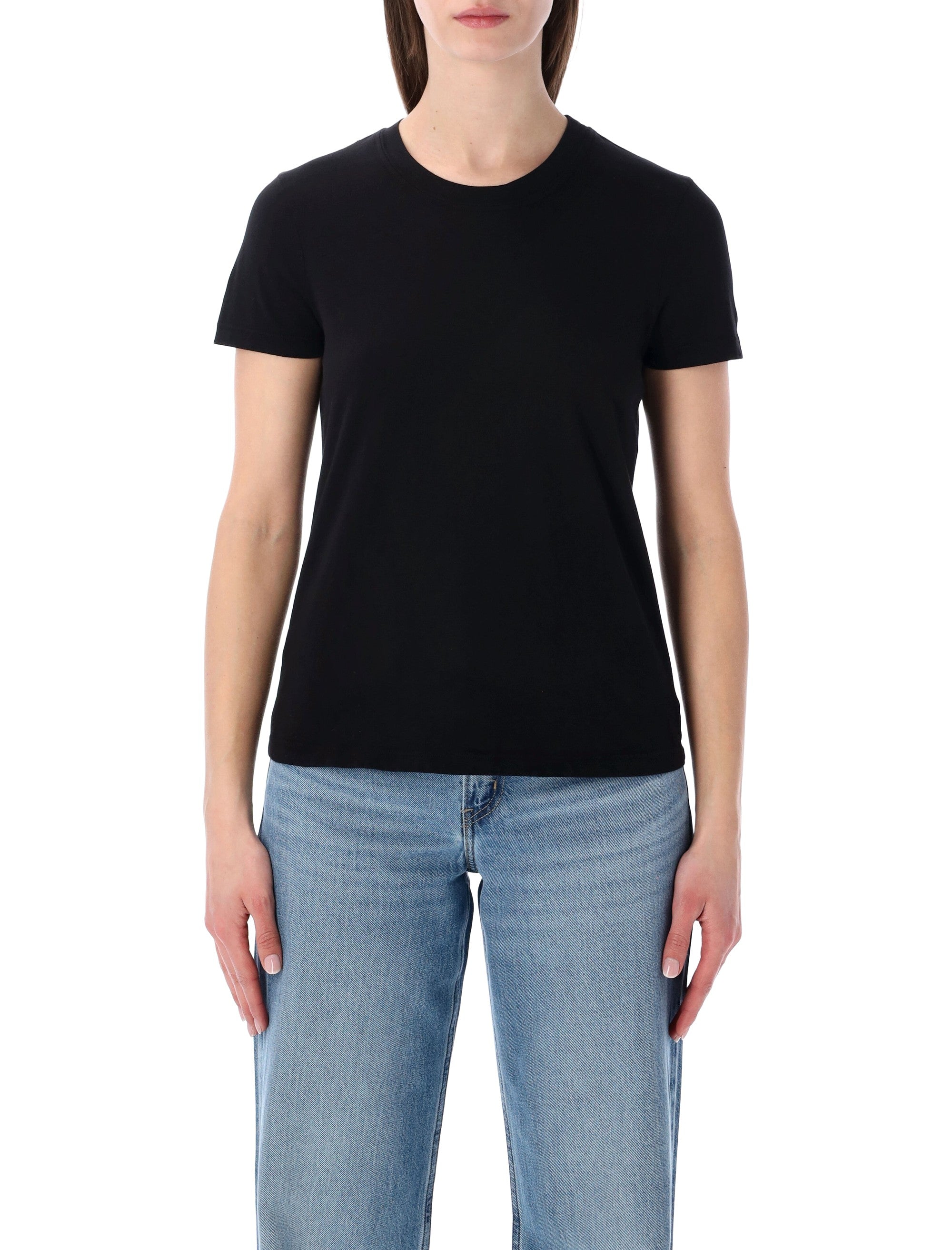 James Perse Vintage Little Boy cotton Tee Black Combed T-shirt