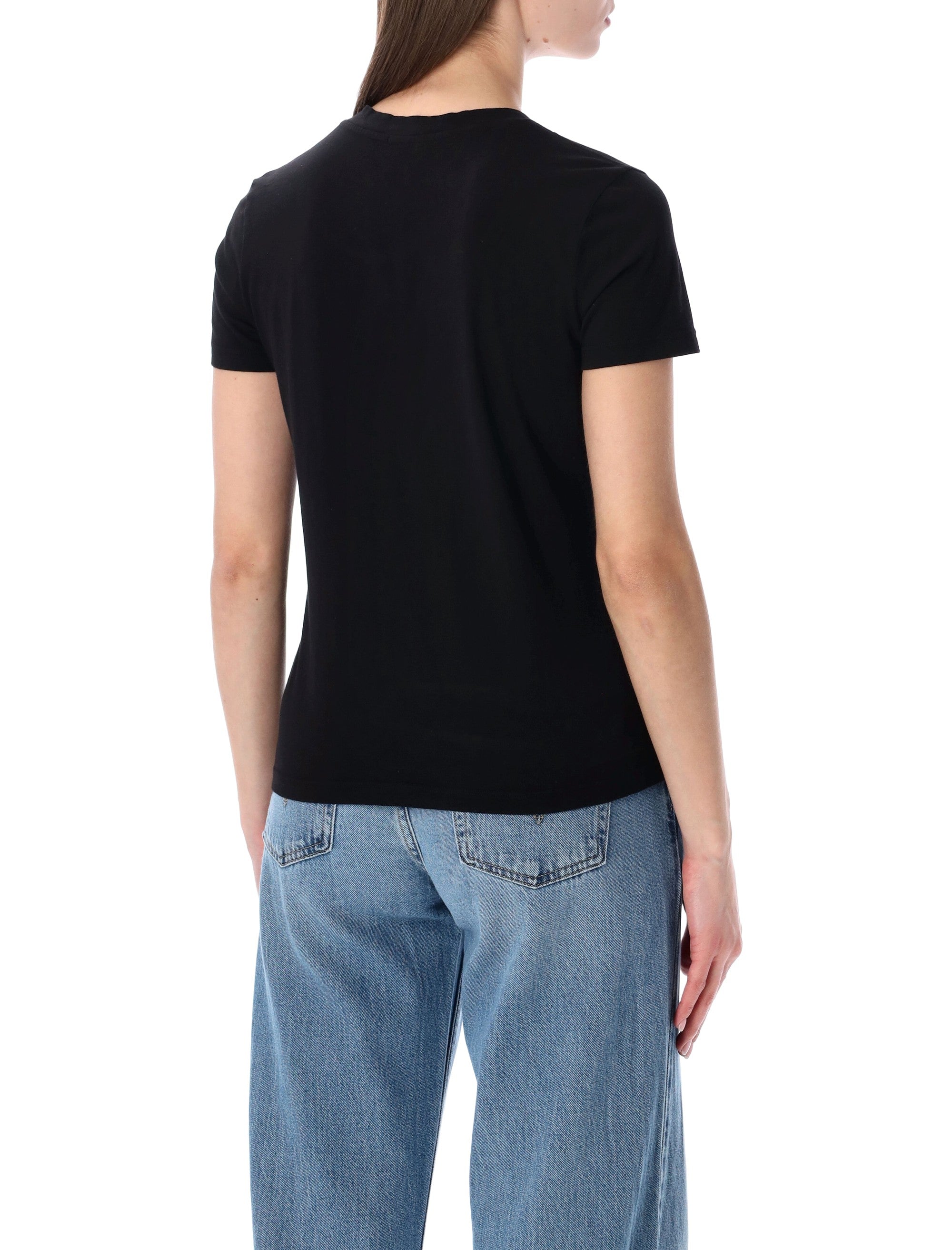 James Perse Vintage Little Boy cotton Tee Black Combed T-shirt