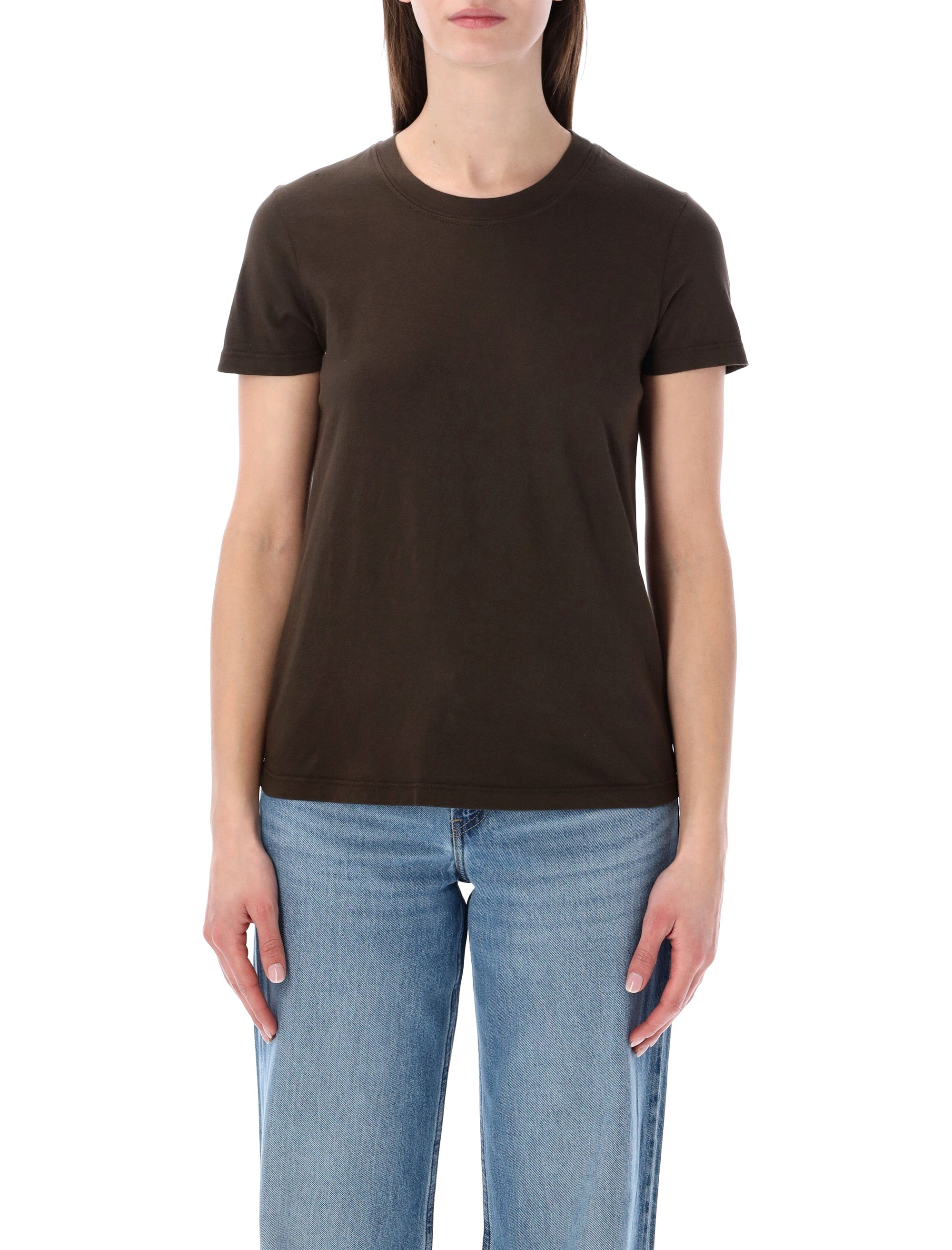 James Perse Vintage Little Boy cotton Tee Porcupine Brown Combed T-shirt