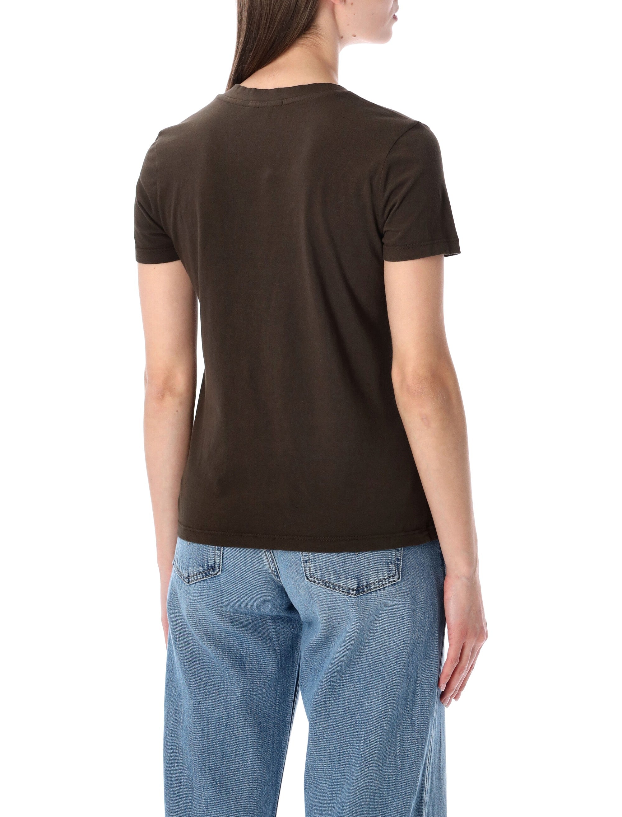 James Perse Vintage Little Boy cotton Tee Porcupine Brown Combed T-shirt