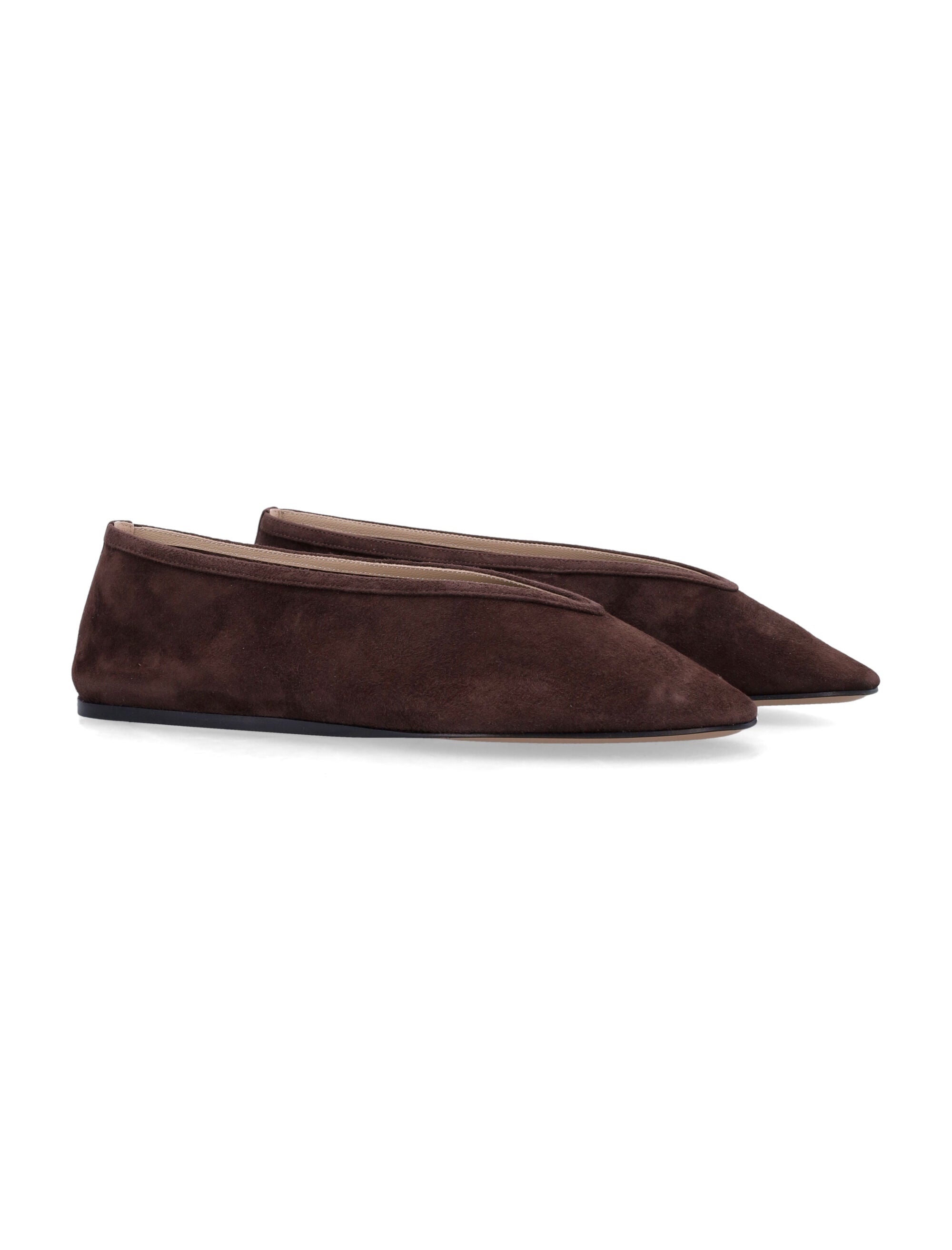 Le Monde Béryl Luna chocolate suede slipper Upper Flat Shoes