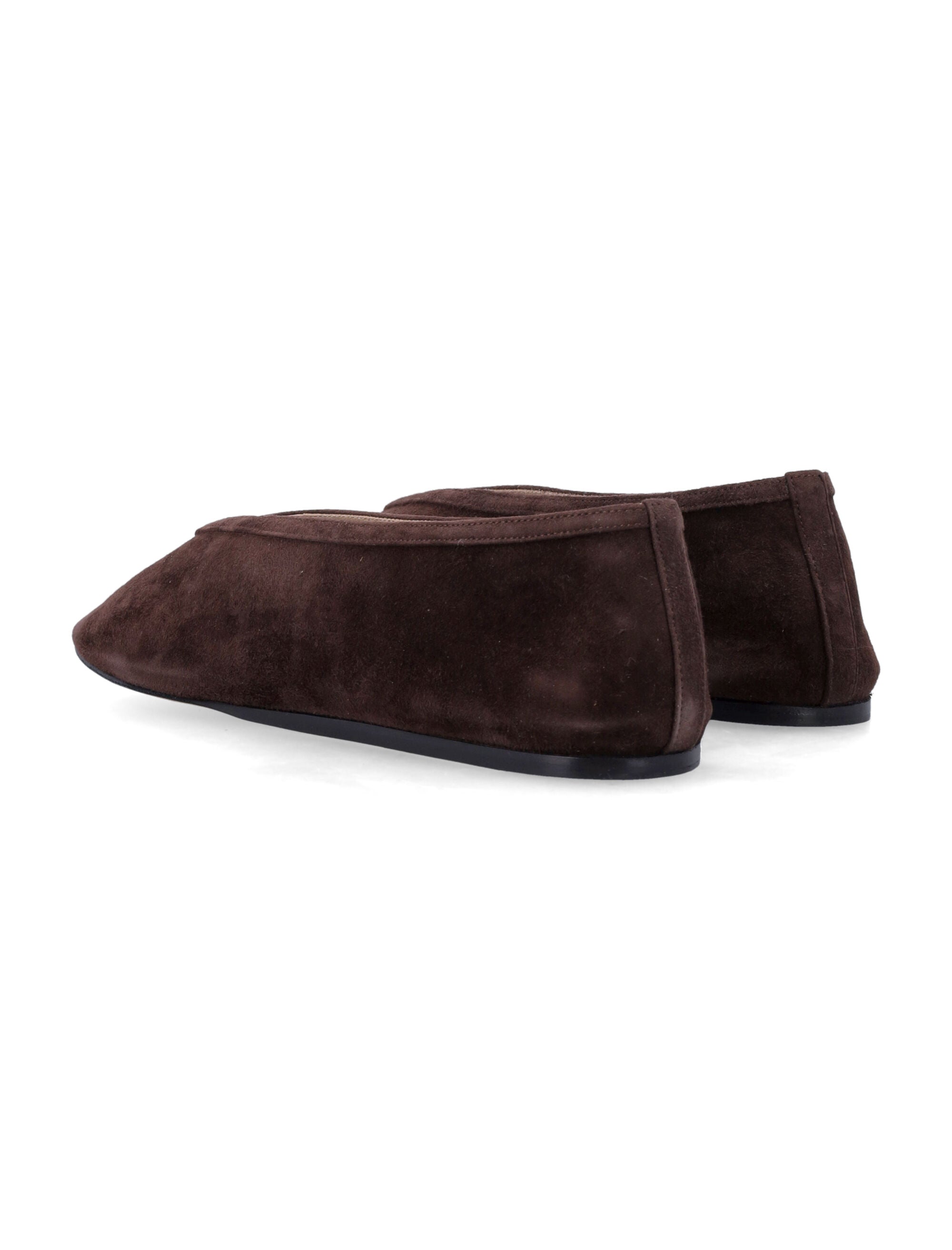 Le Monde Béryl Luna chocolate suede slipper Upper Flat Shoes