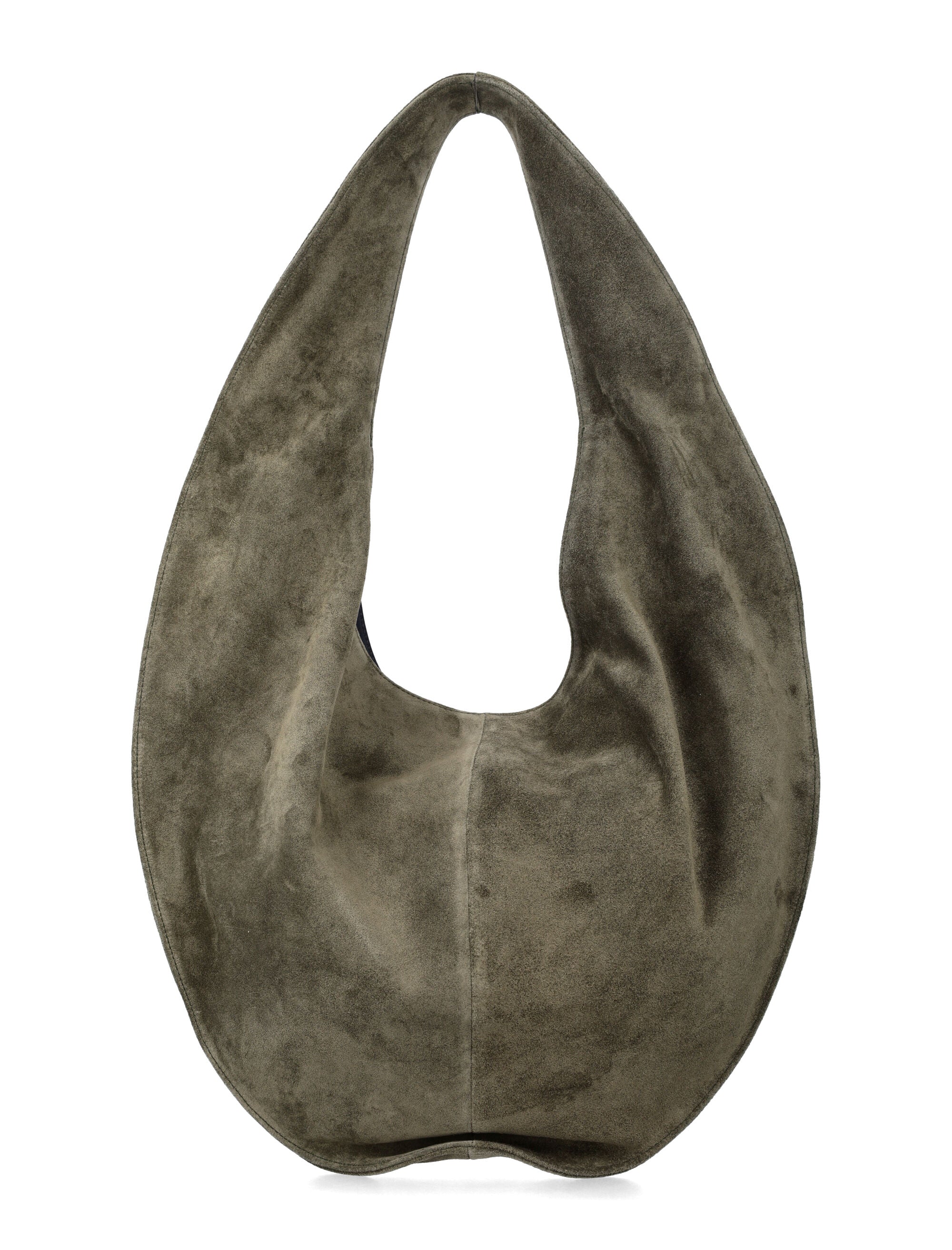 Maeden Market kelp suede tote Green Leather