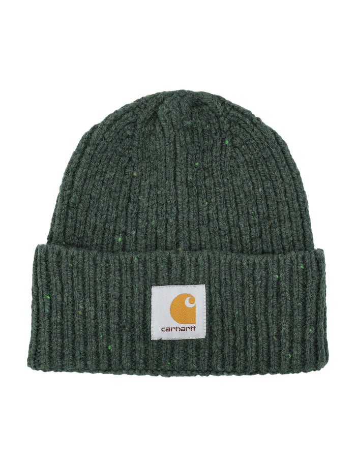 Carhartt Wip Anglistic Wool And Cotton Beanie Speckled Sycamore Tree Hat
